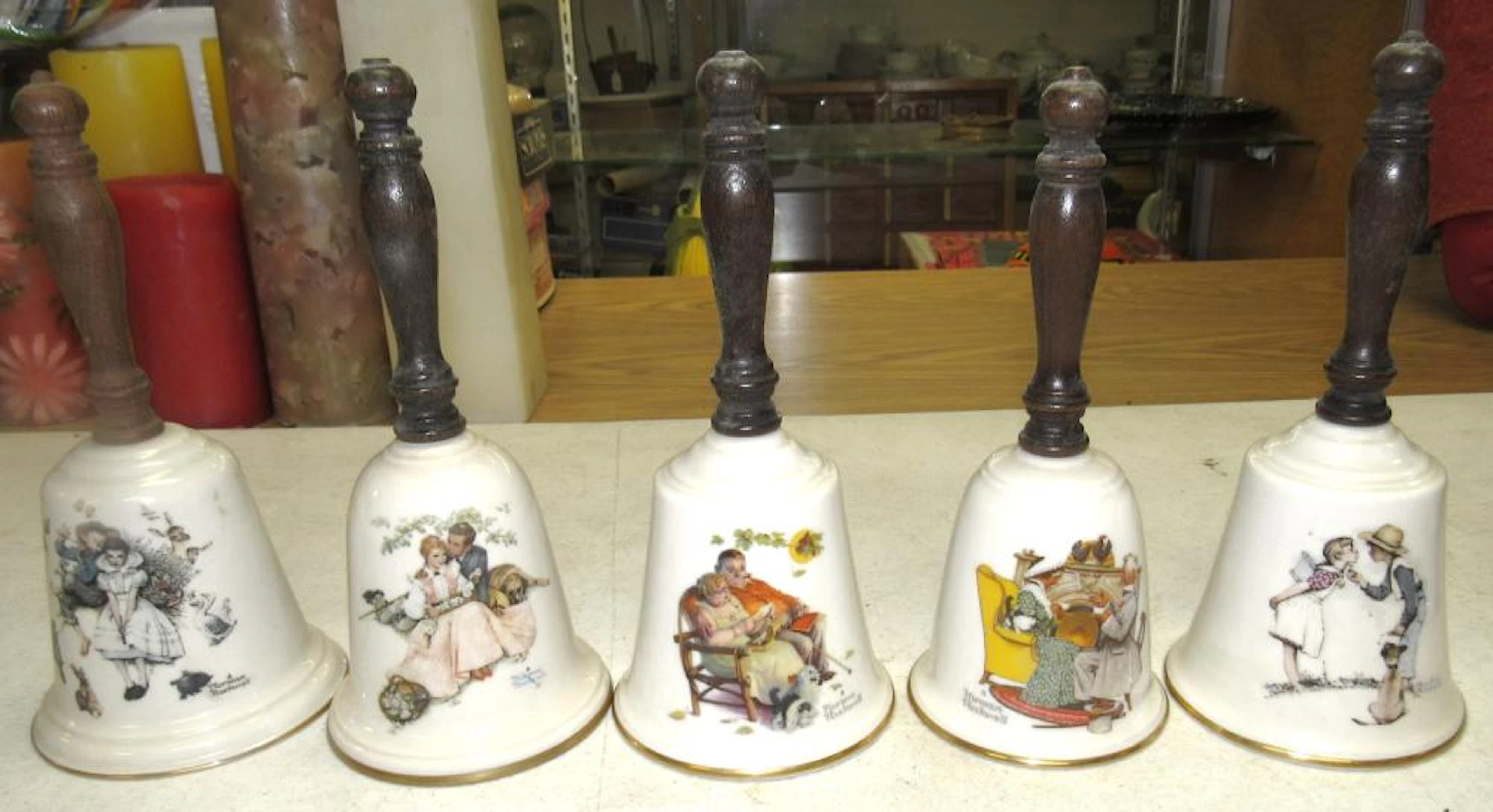 1975 to 1979 Gorham Norman Rockwell Bells, EC