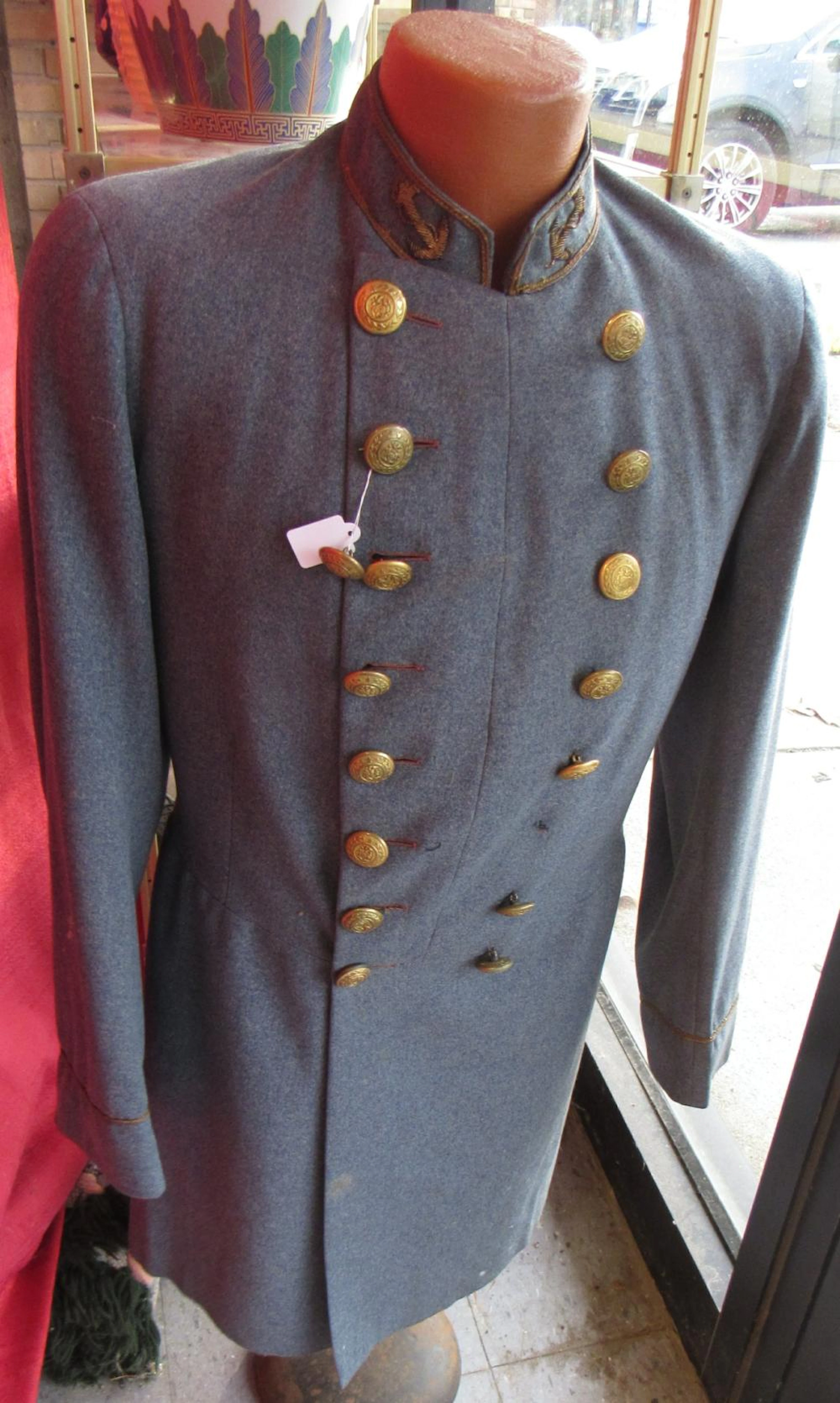 Confederate Navy Reunion Uniform Coat and Hat and Memorabilia of Clarence Cary