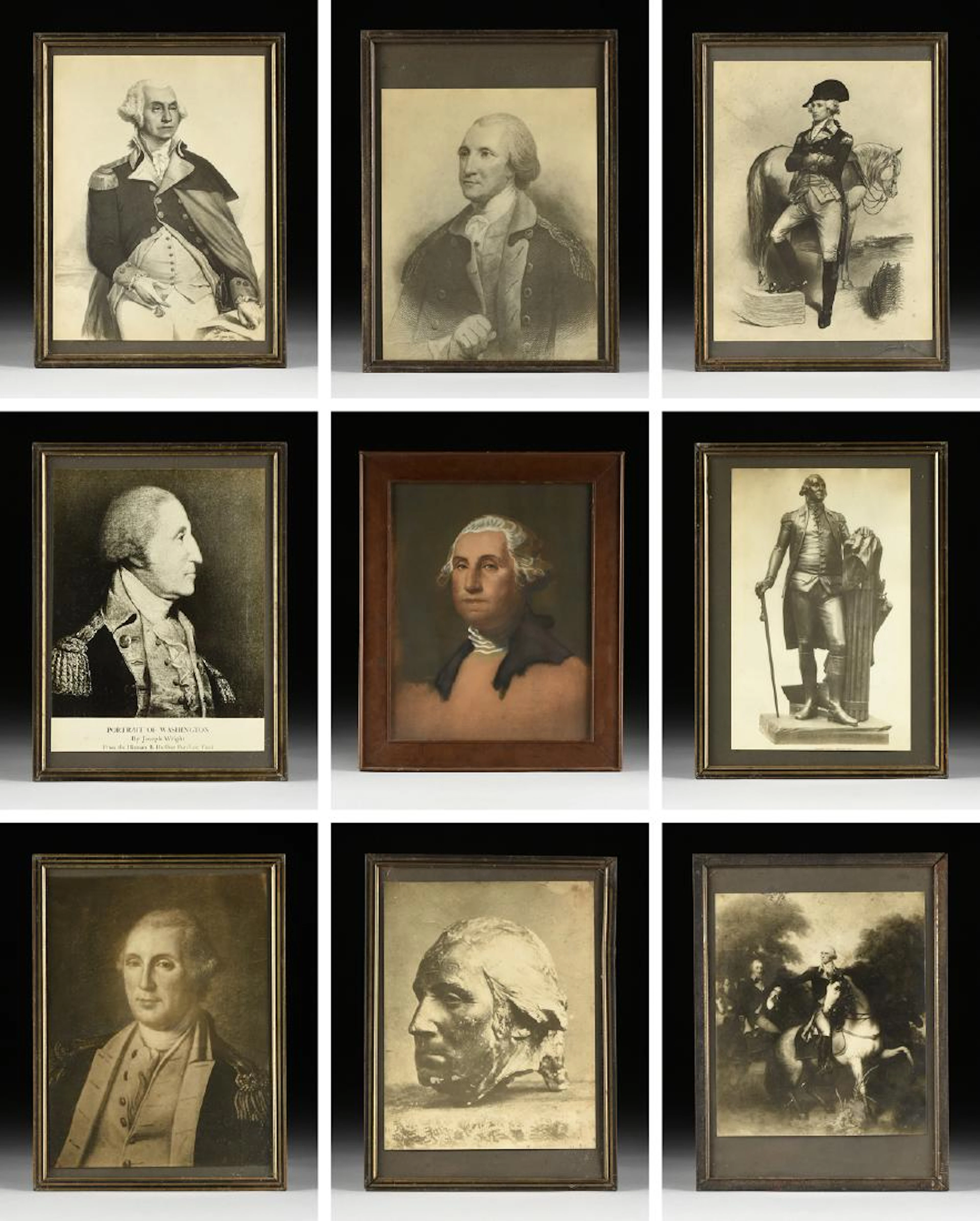 A collection of eight american photographic portraits