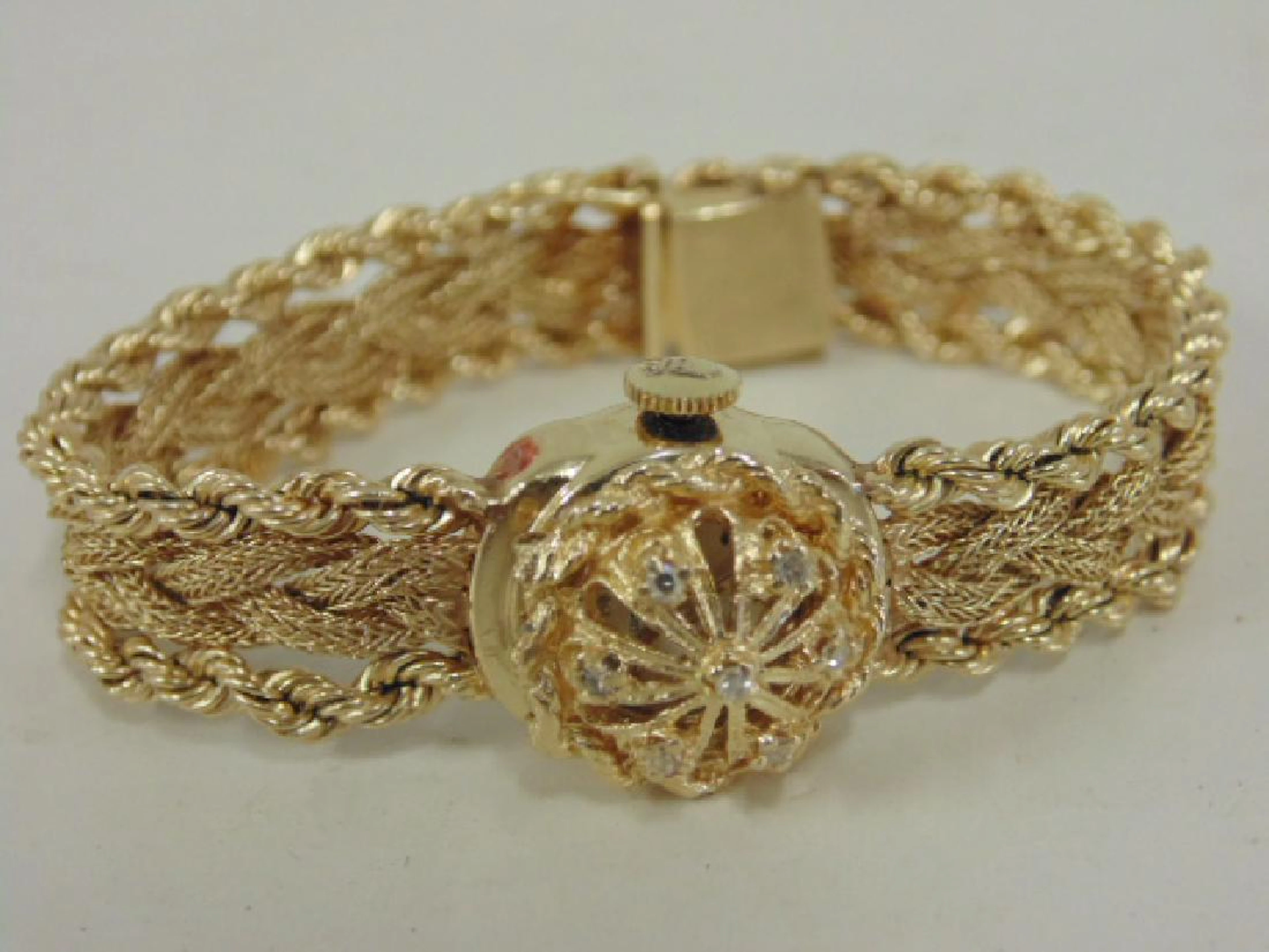 14K gold "Lusserna" ladies watch