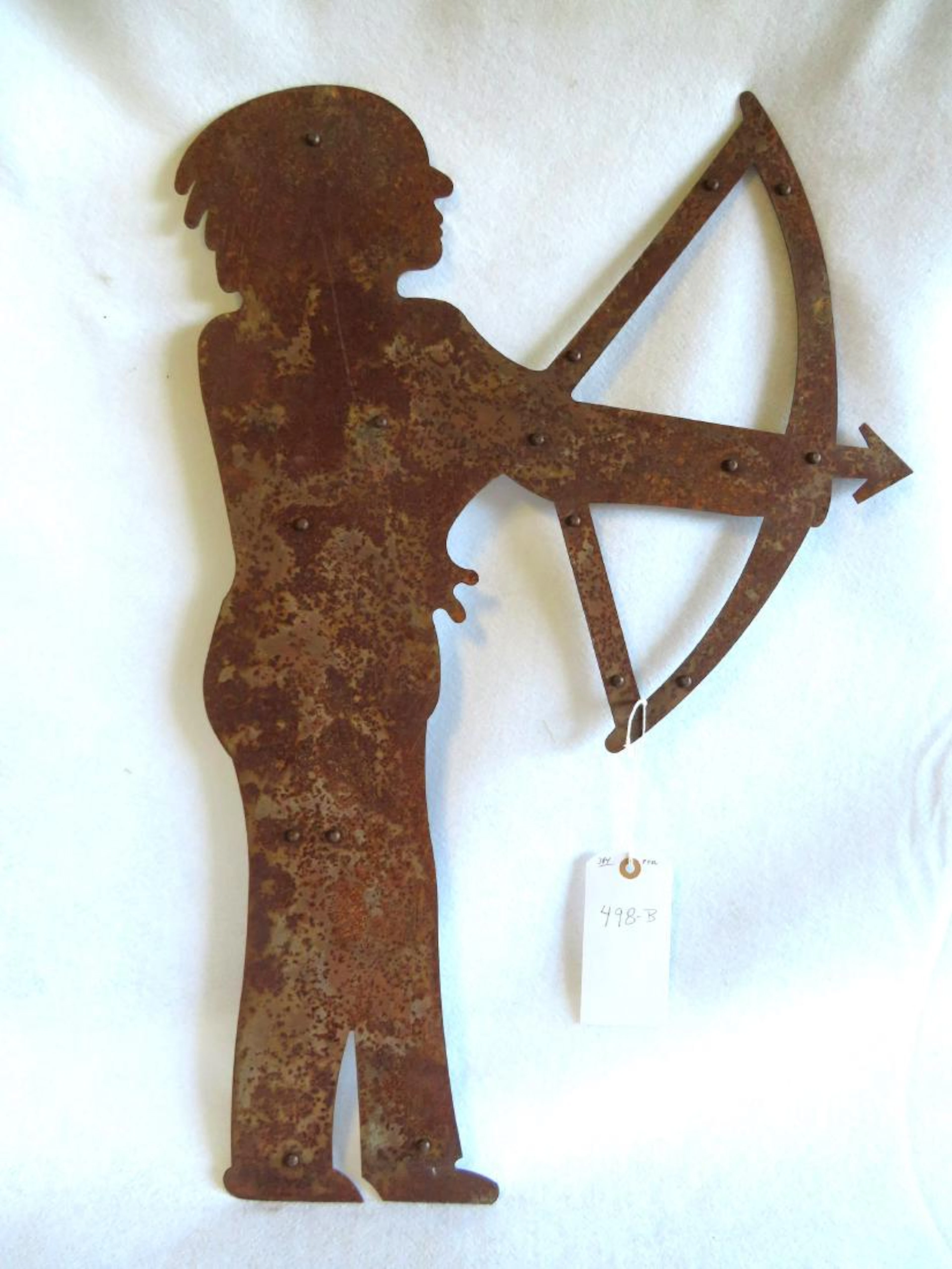 Native American silhouette weathervane.