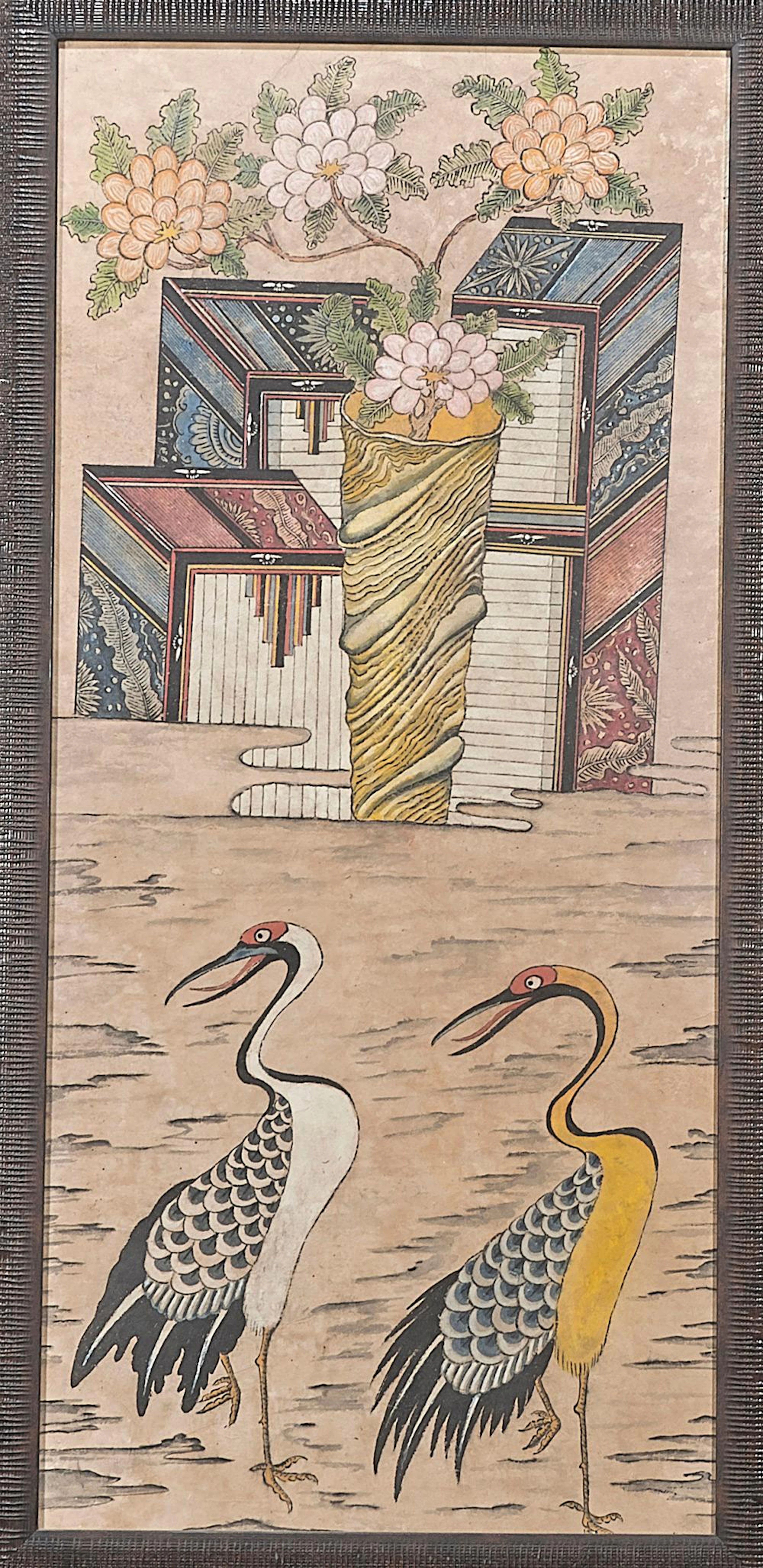 KOREAN FOLK PAINTING ON PAPER