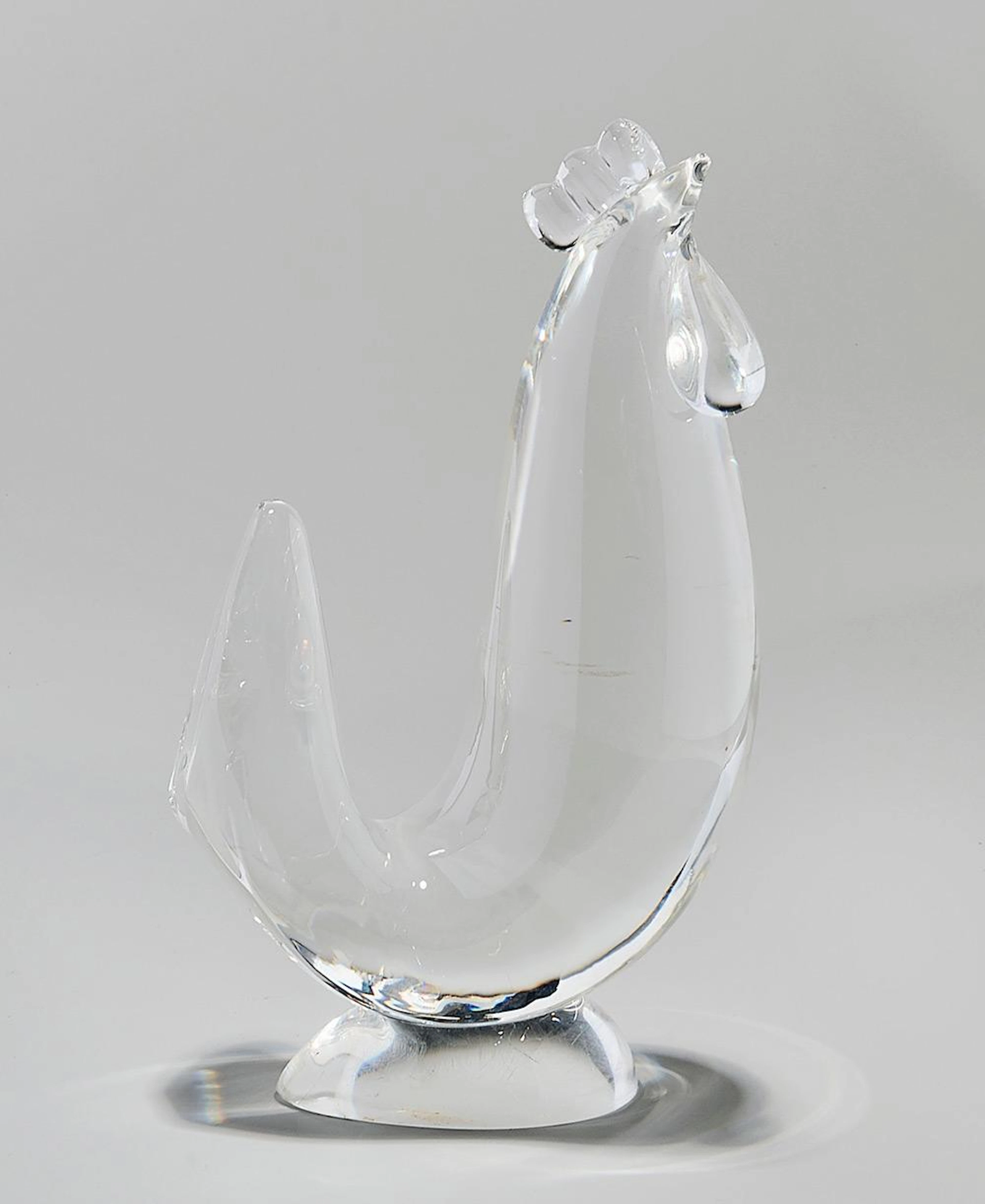 STEUBEN CRYSTAL ROOSTER SCULPTURE