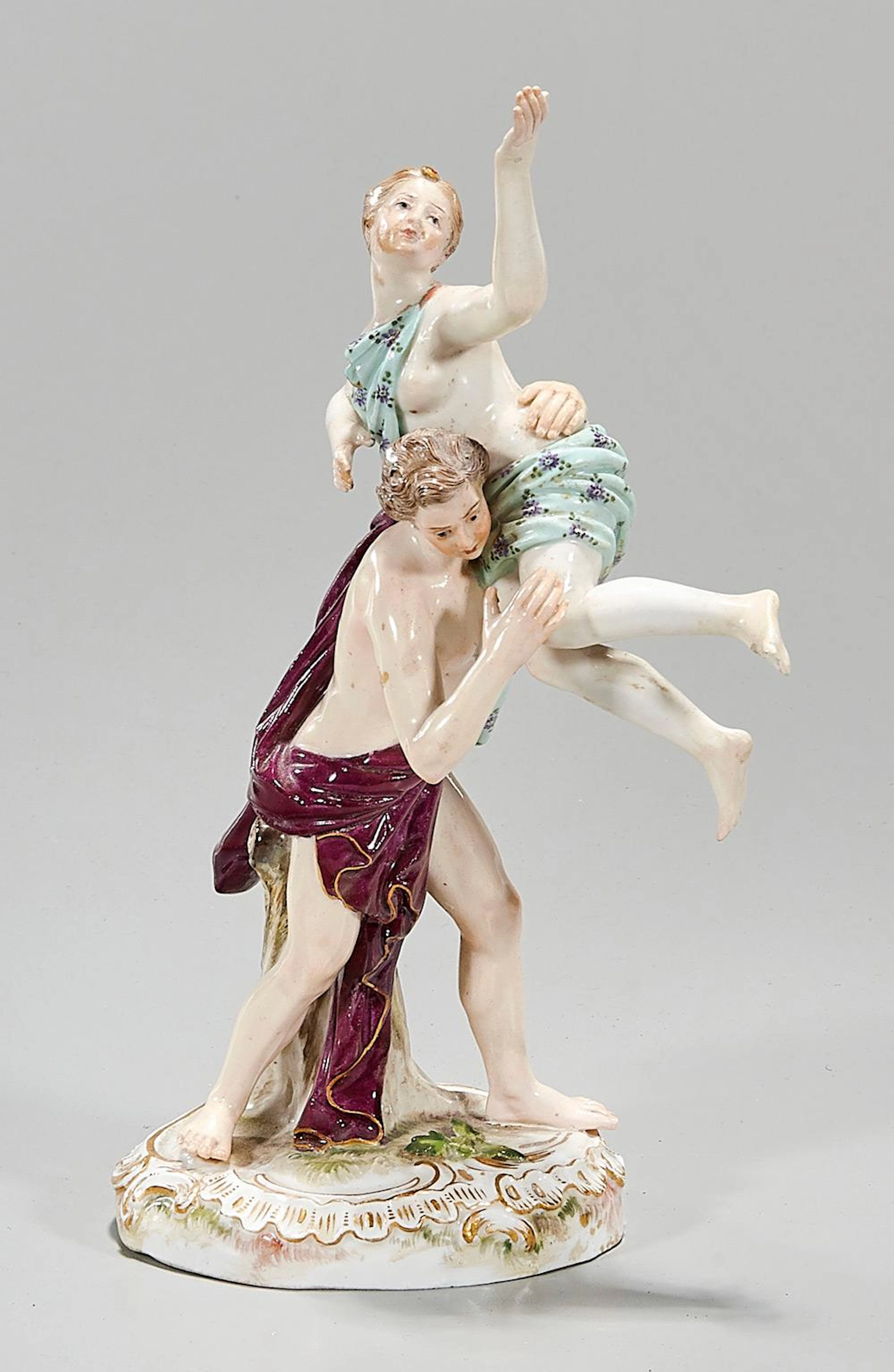 ANTIQUE PORCELAIN WITH MEISSEN MARK