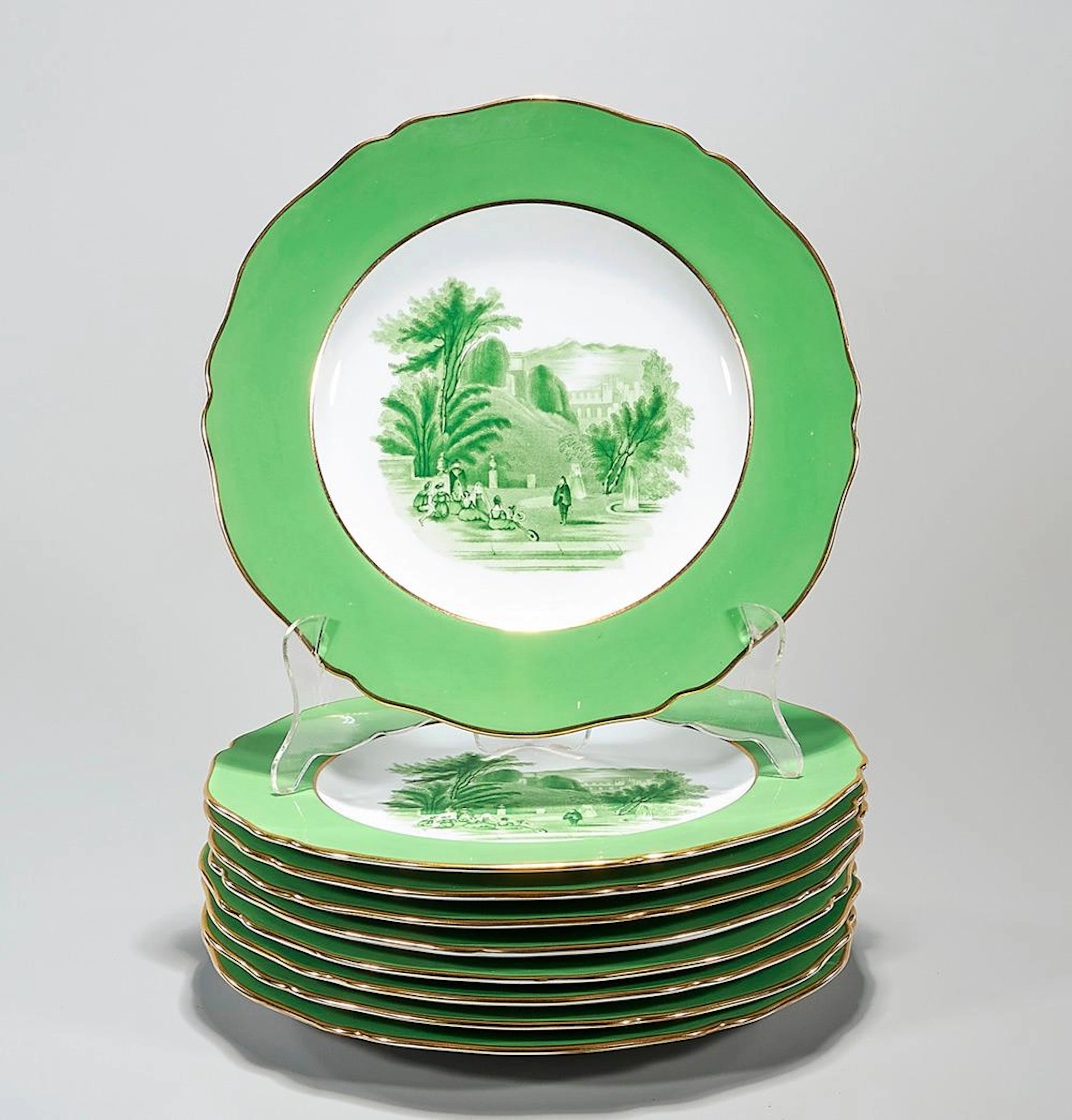 GROUP OF SPODE COPELAND LUNCHEON PLATES