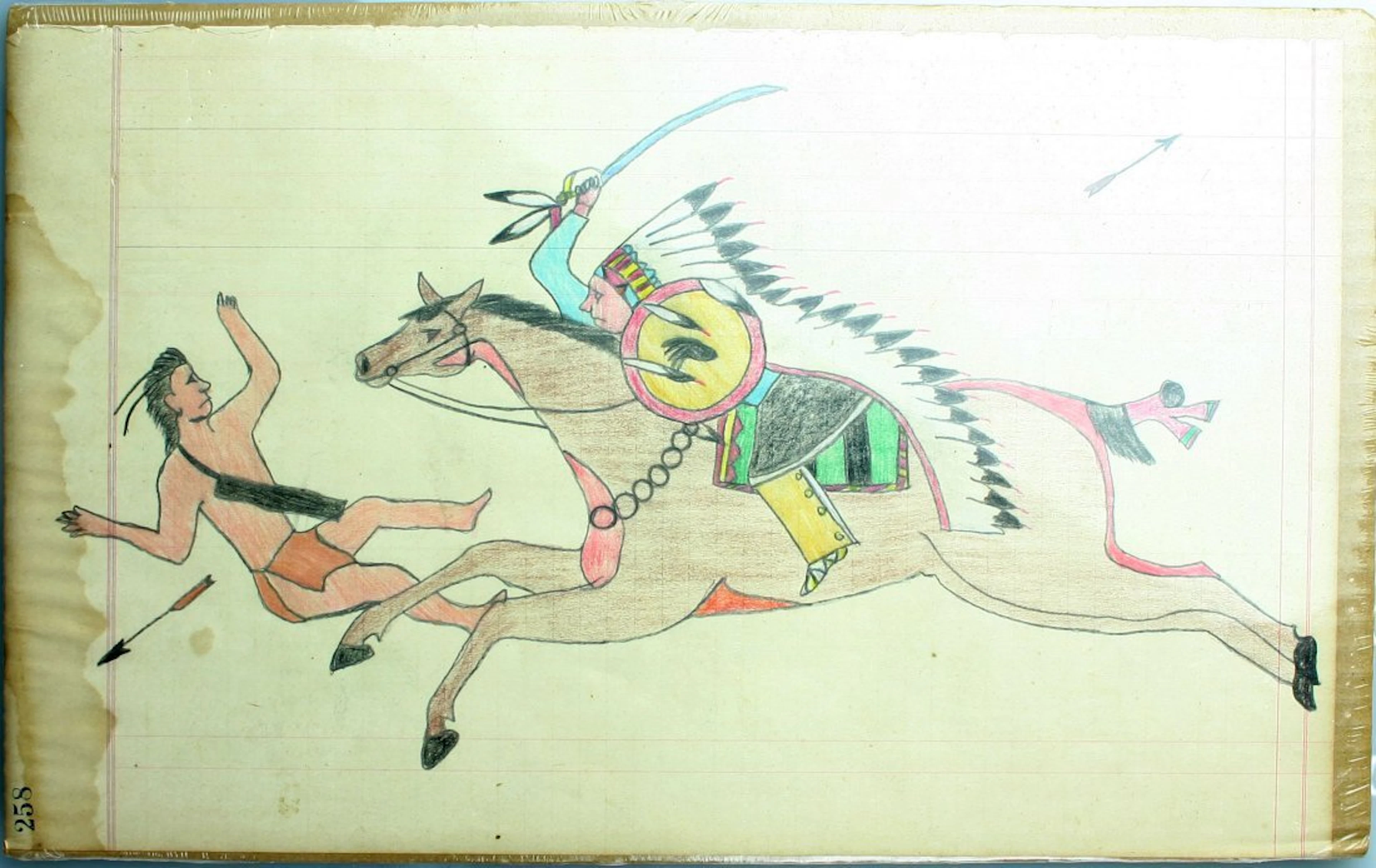 9 1/2"x15 1/2" Sioux Ledger Drawing