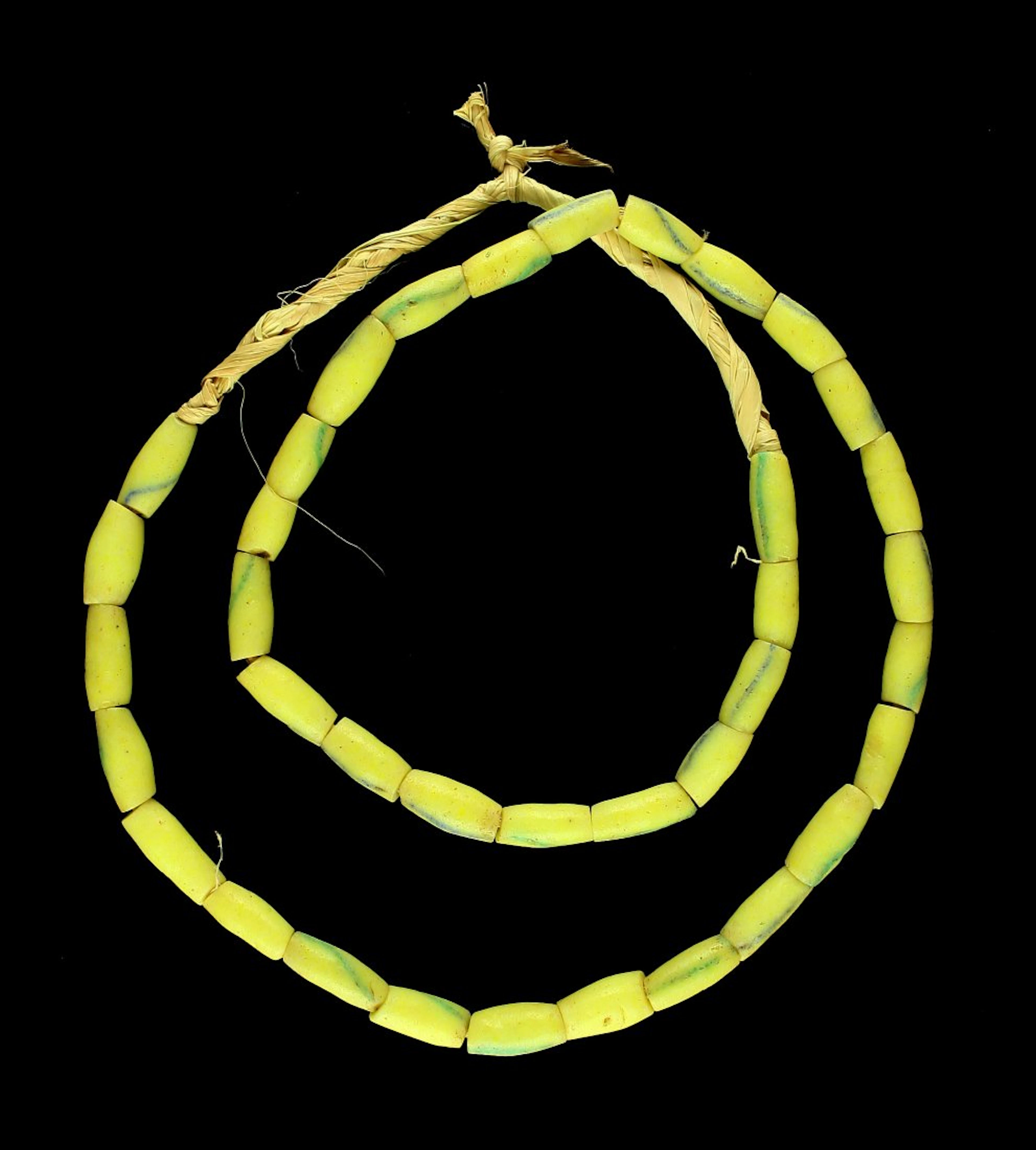 21" Yellow Sand Cast Necklace