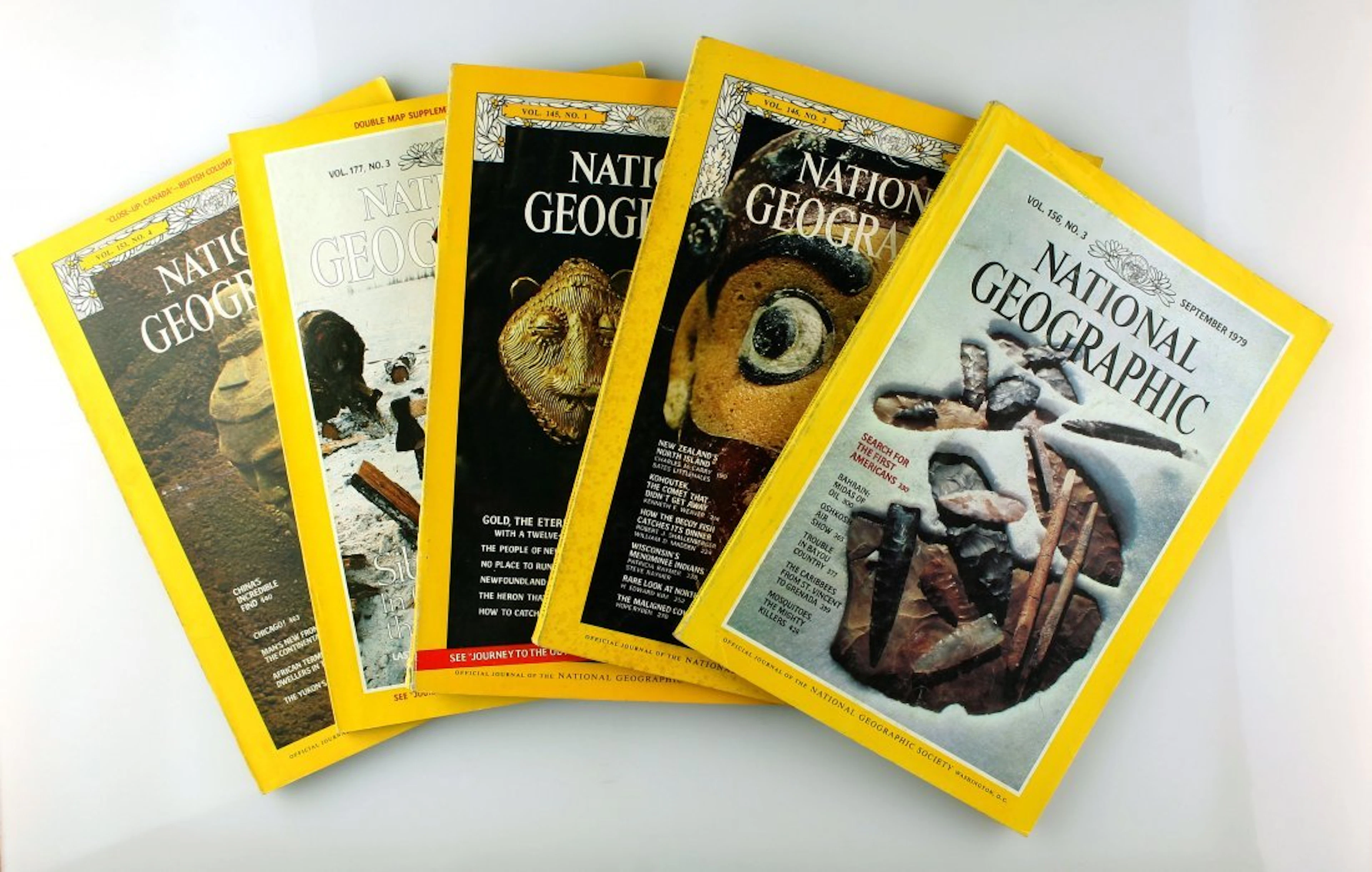 5 Nice Nat. Geographics including Clovis articles