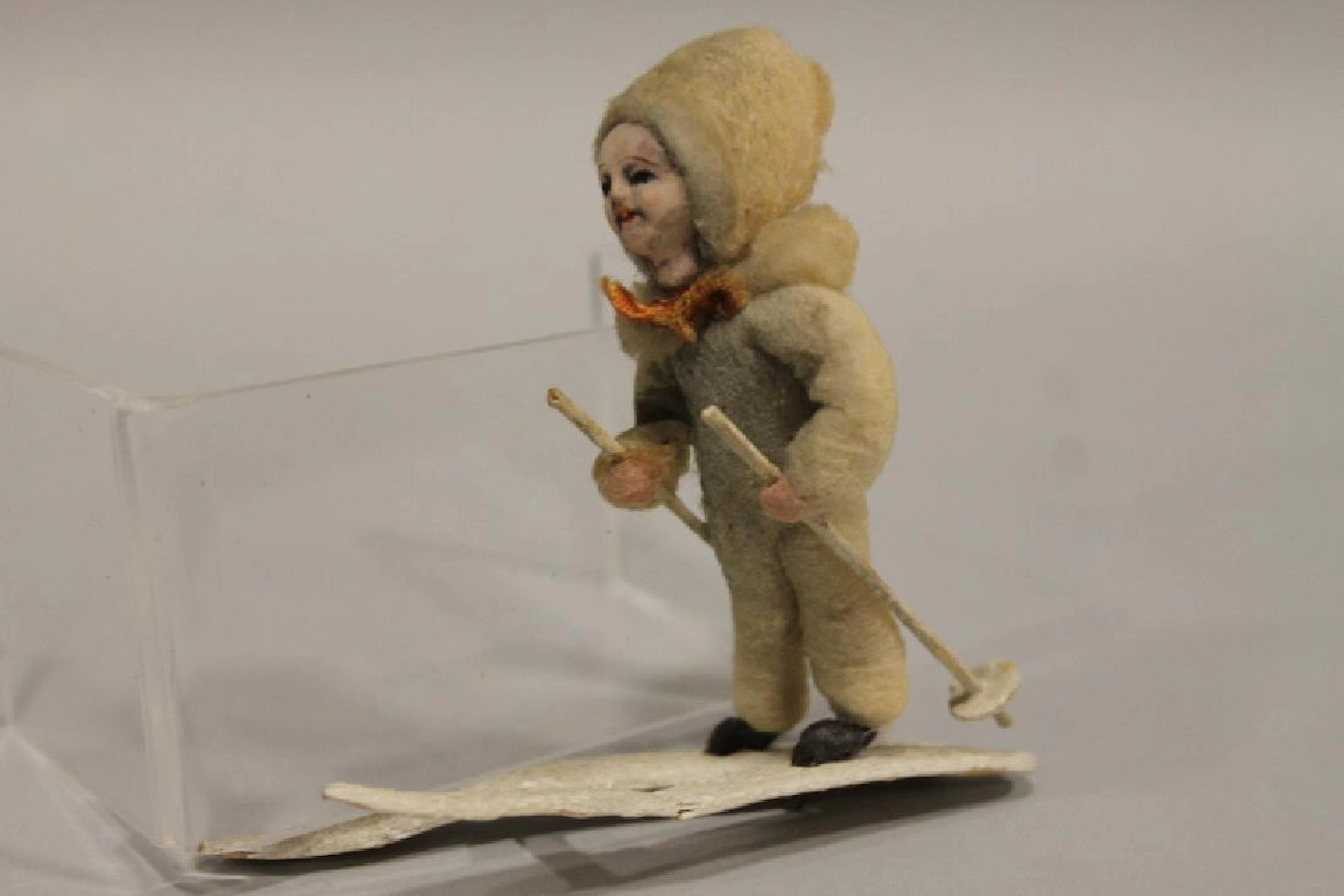 Christmas Ornament - Spun Cotton Skier