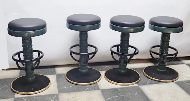 Mid-Century Modern Swivel Bar Stools