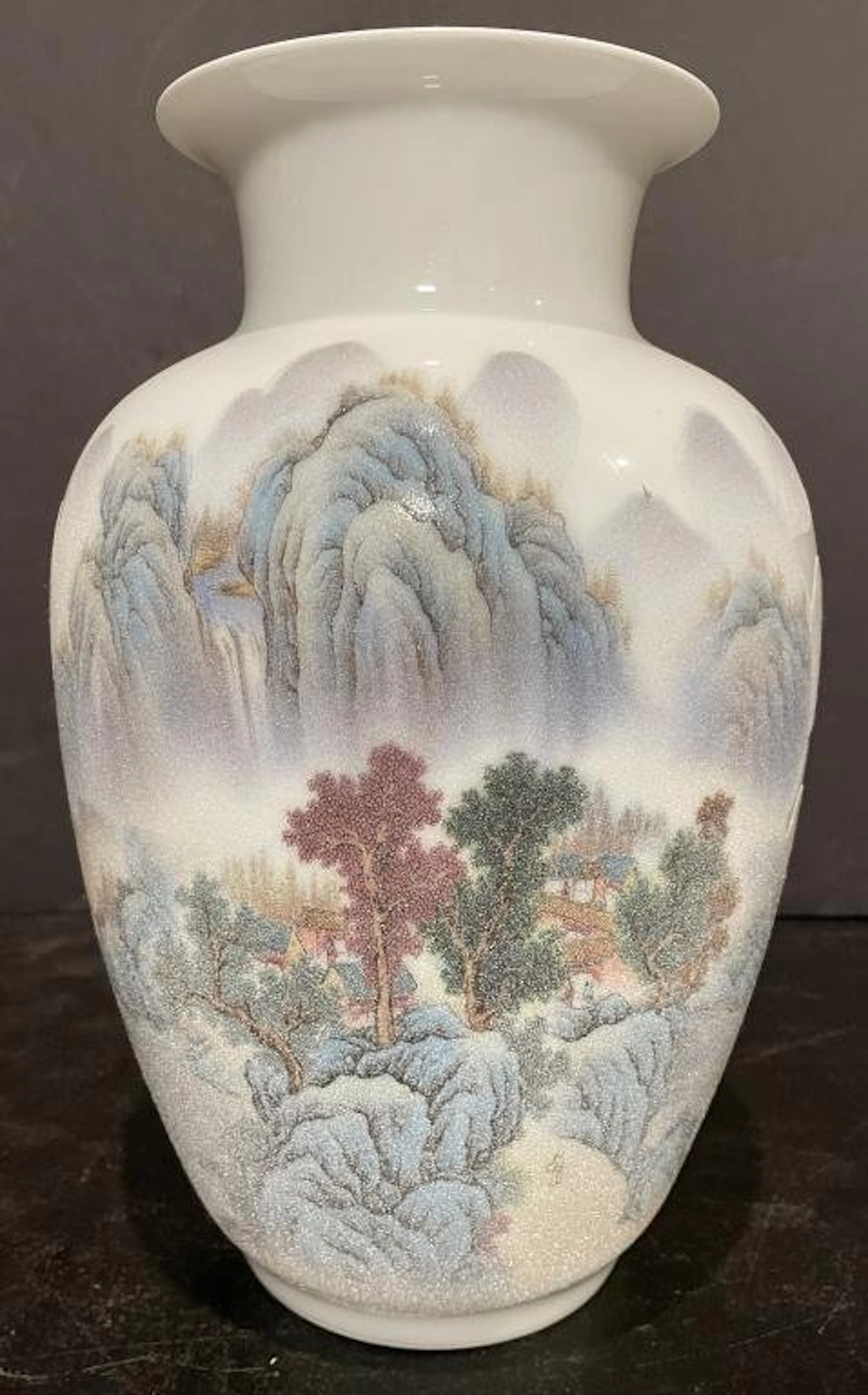Chinese Artist Signed Porcelain Vase