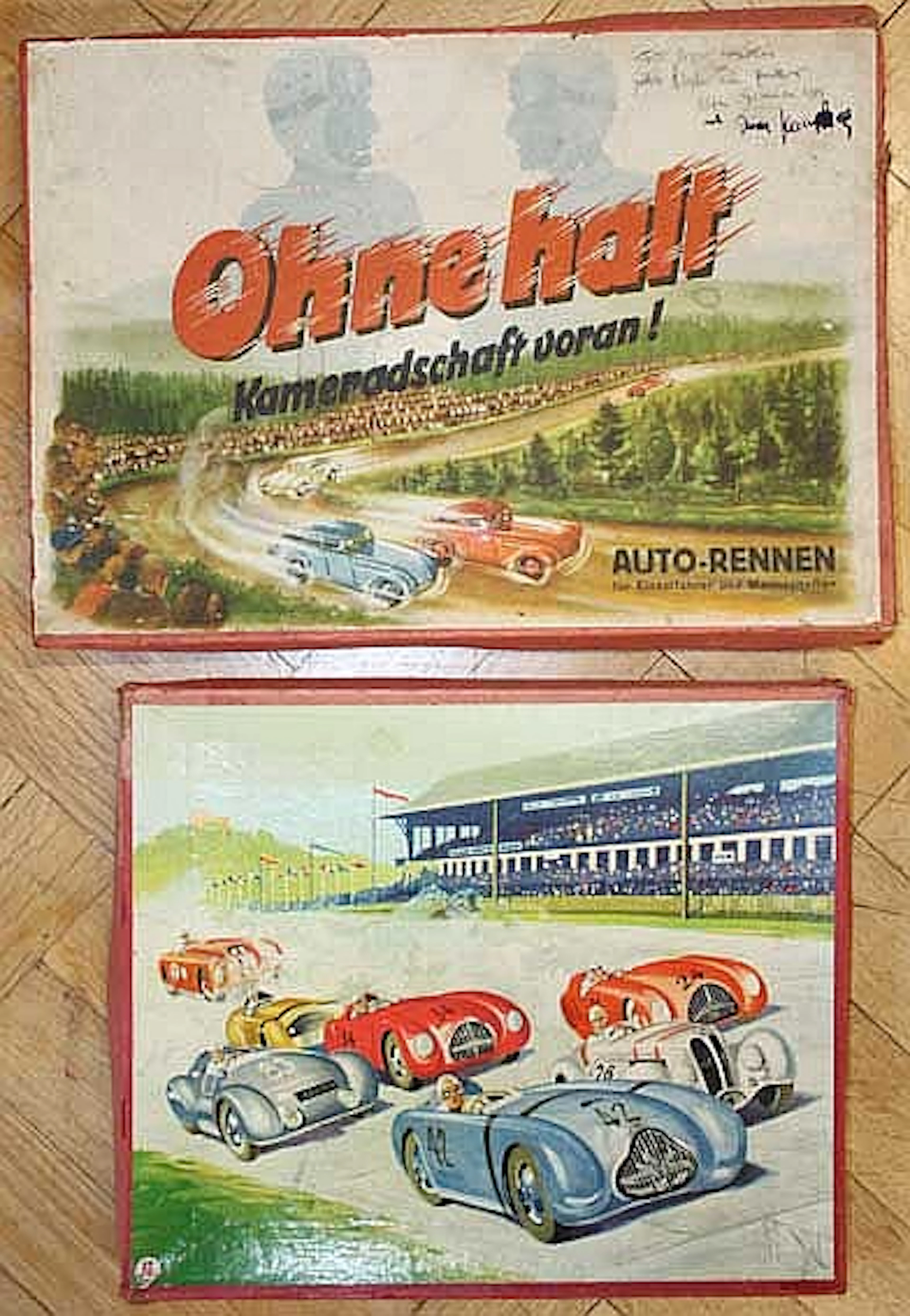 Auto-Rennen.
