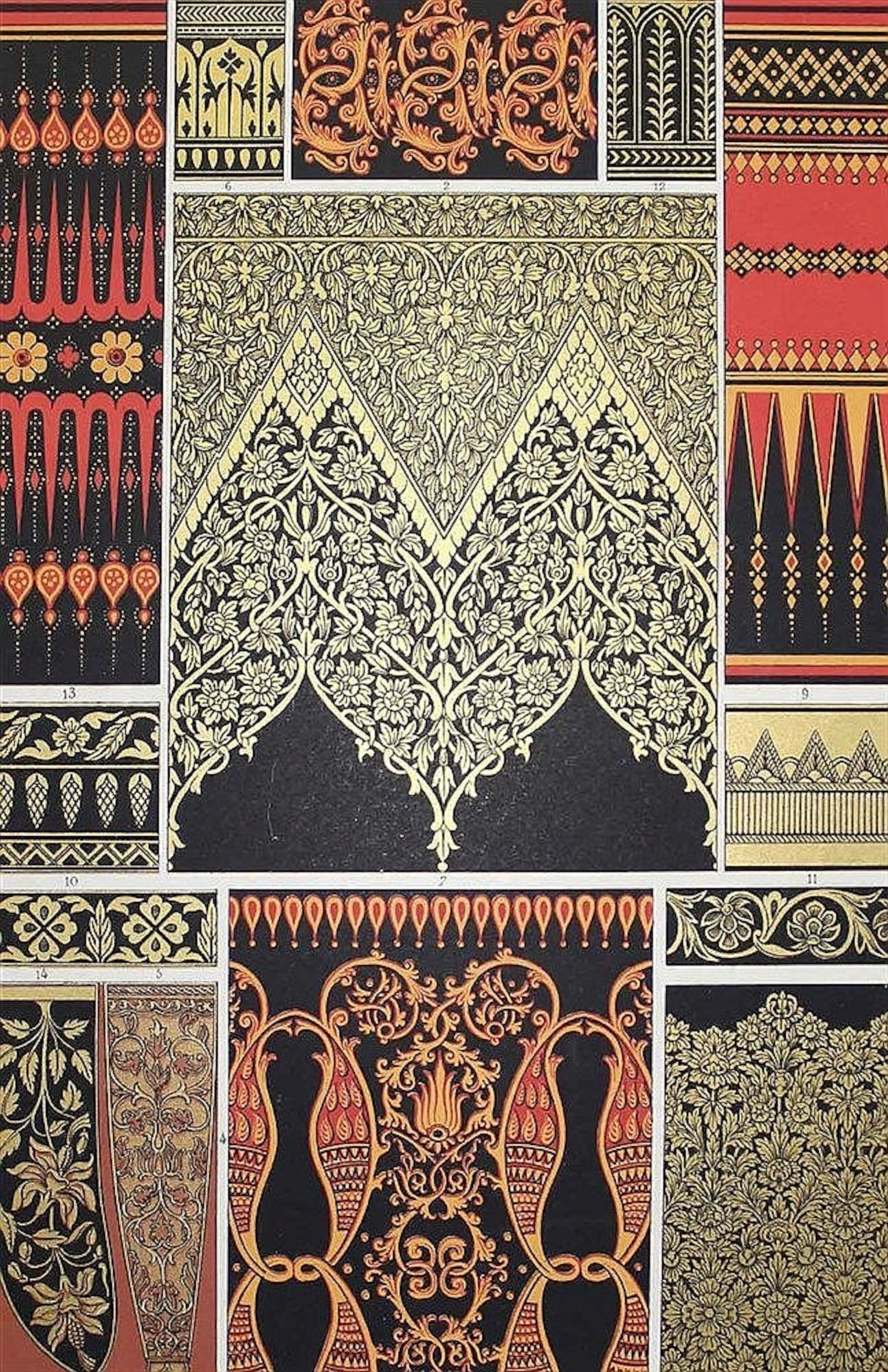 Racinet, A. Das Polychrome Ornament. Hundert Tafeln in Gold-, Silber- u