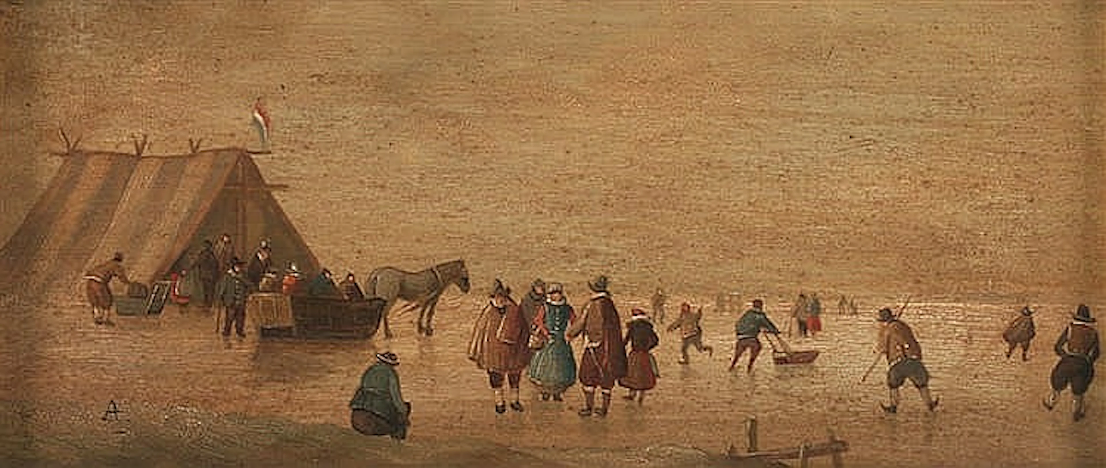 Avercamp, Hendrick (1585 Amsterdam - Kampen 1634) zugeschrieben. Eisla