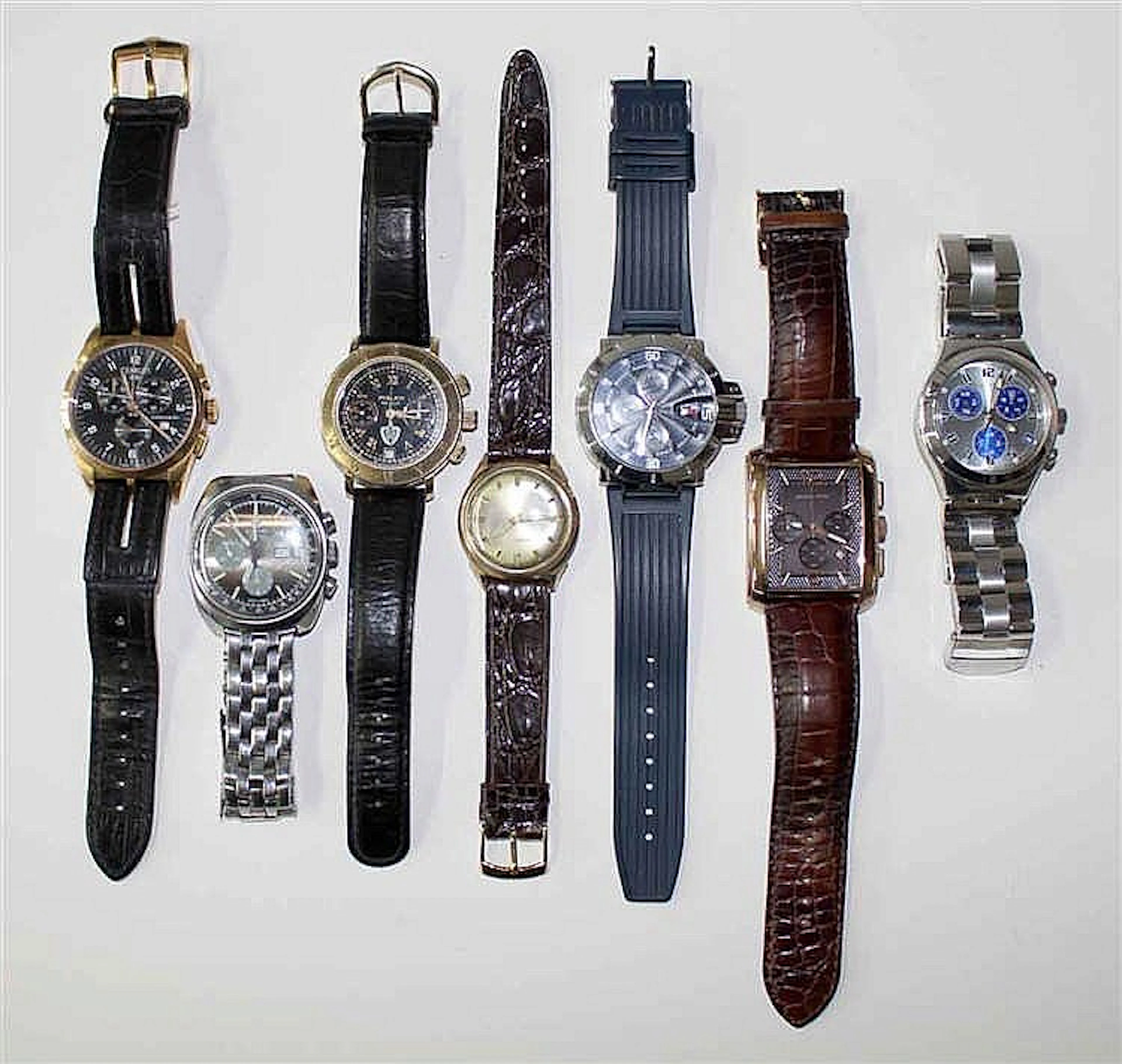 Sammlung 7 Armbanduhren Ca. 1970-2010. U.a. Michael Kors, MK 8083. Pol