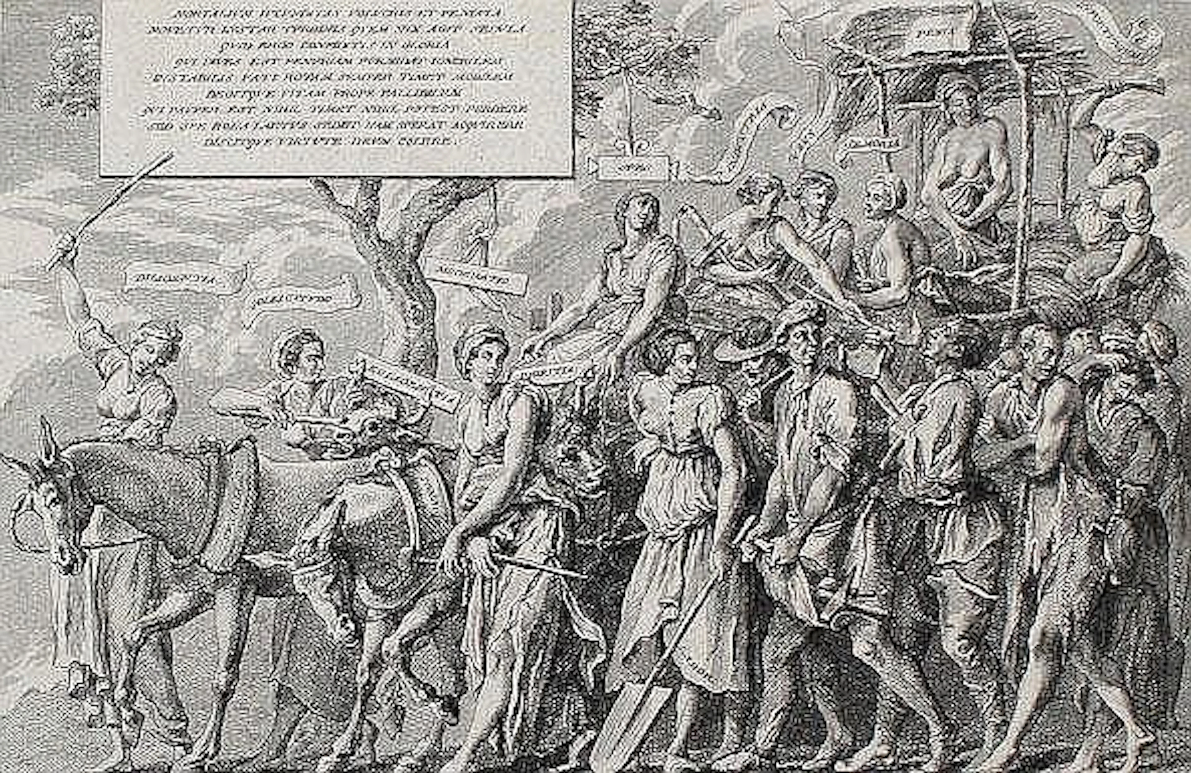 Mechel, Christian von (1737 Basel - Berlin 1817). Triumphus Paupertatis. Ra