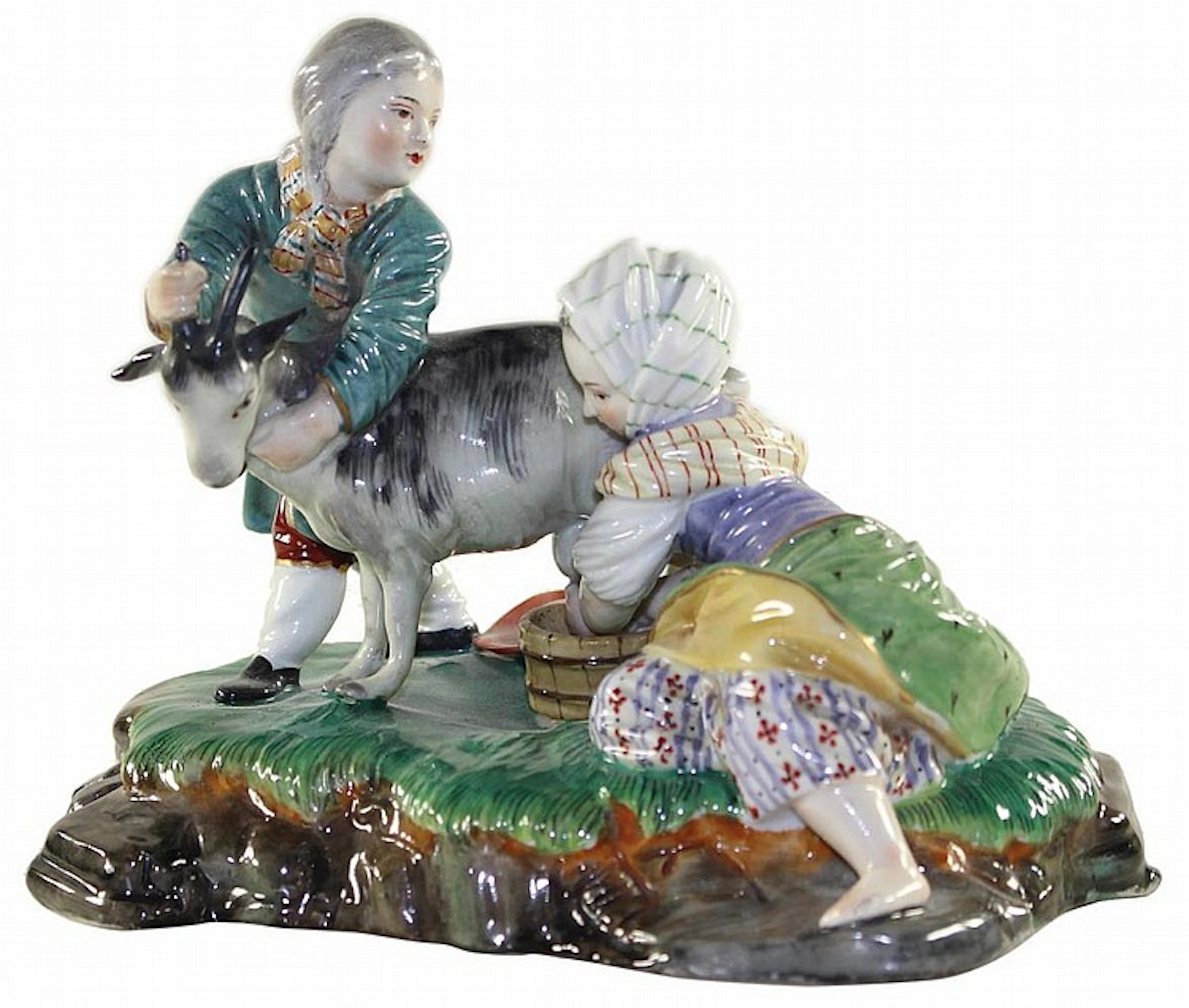 Höchst-Damm Figurenslg. 9 Figuren der Manufaktur Höchst-Damm Steingutf
