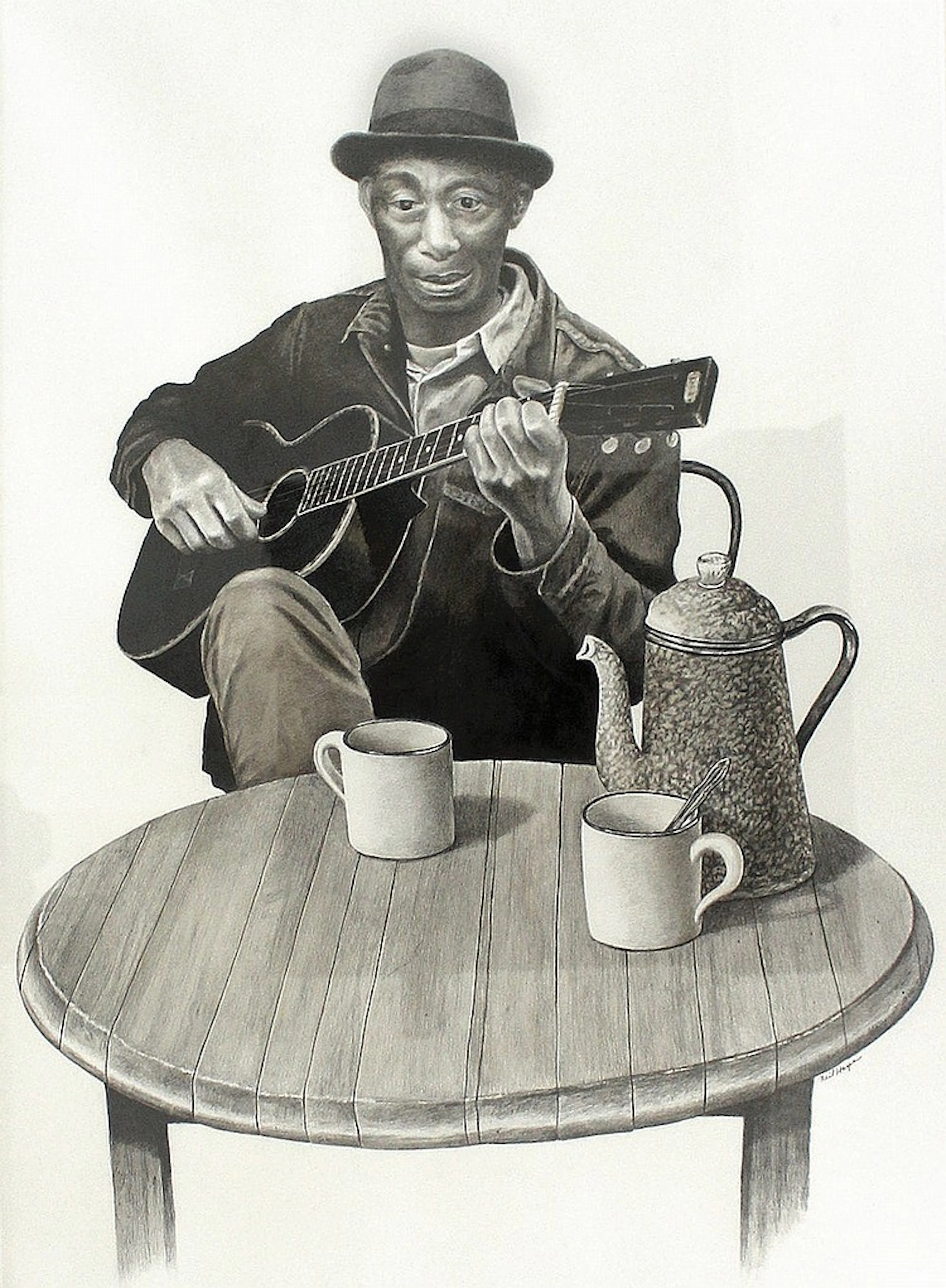 Harpe, Neil (Zeitgen. Annapolis). Der Bluesmusiker Charley Patton steh