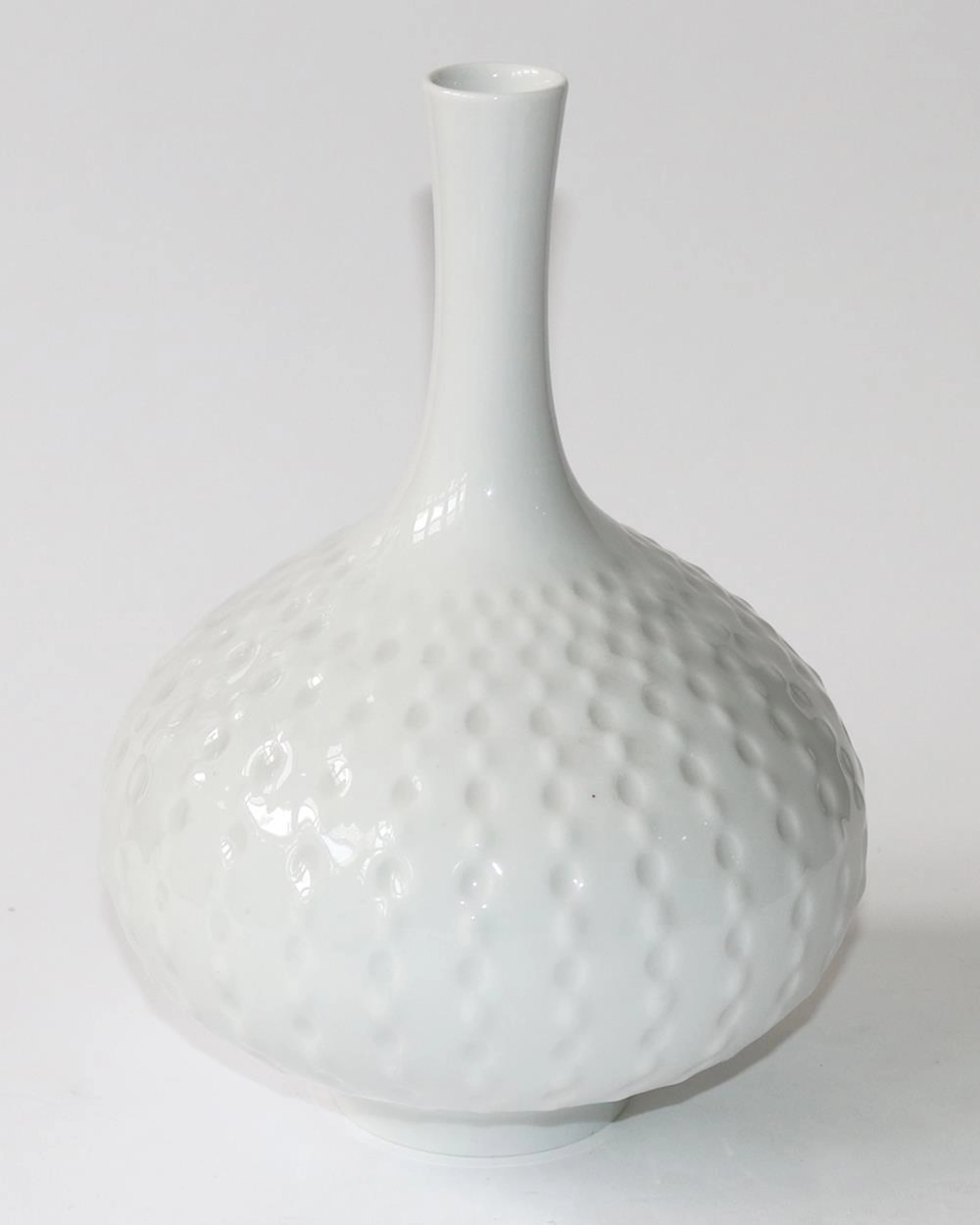 Porzellanvase u. Untersetzer Meissen.