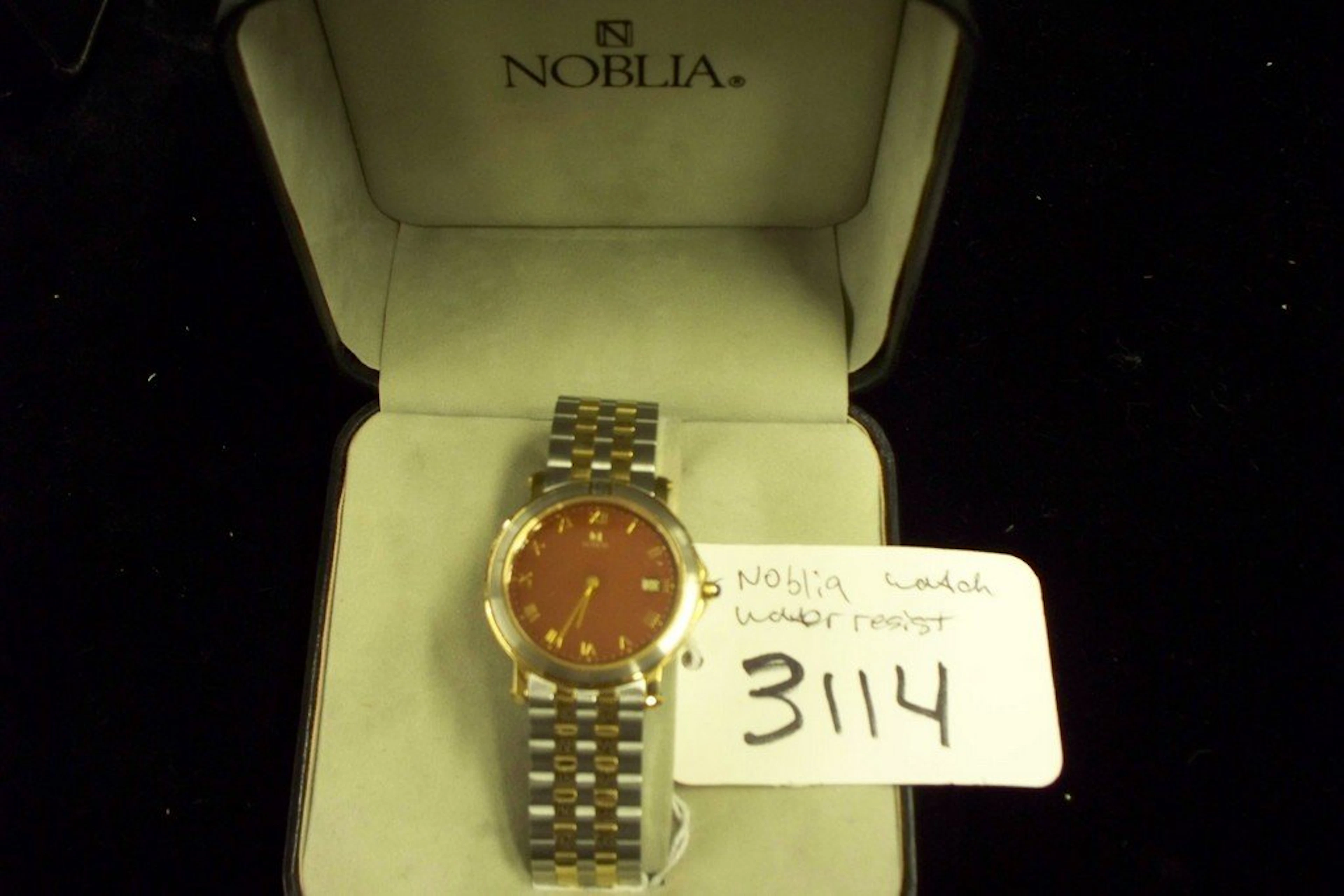 Watch - noblia - mens - date / 2-tone / large (new in