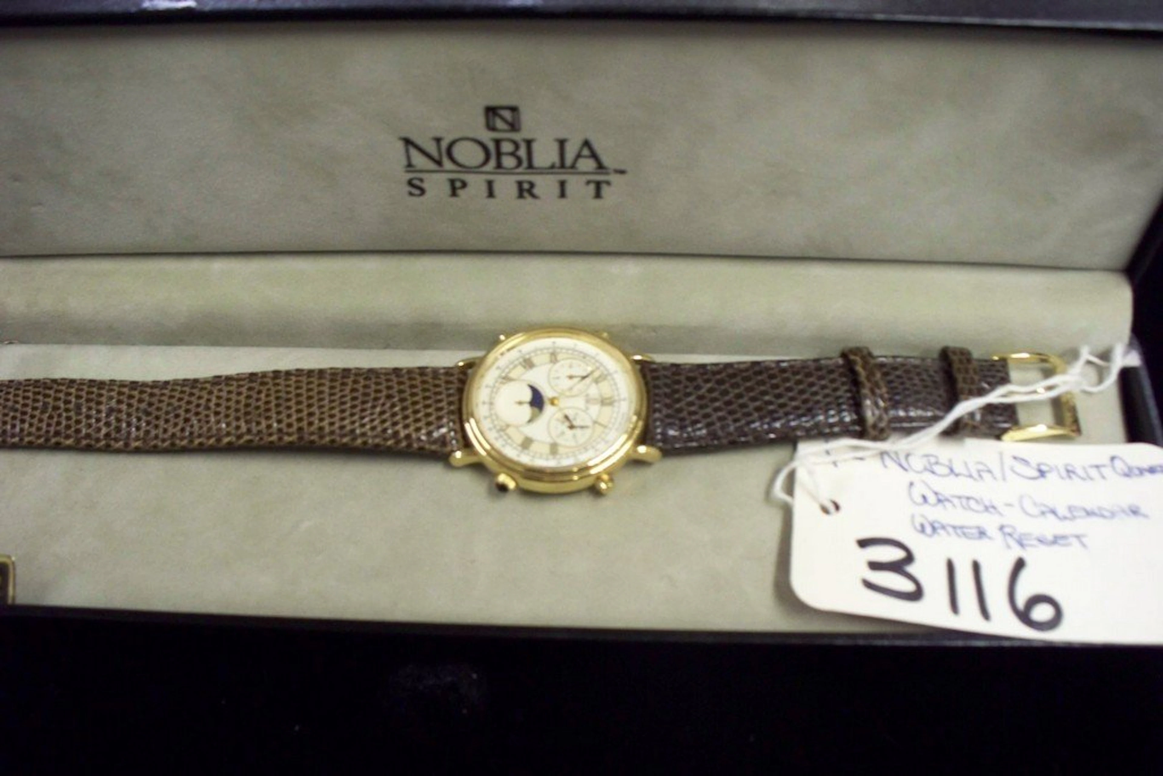 Watch - noblia - mens - phase face / round cold color
