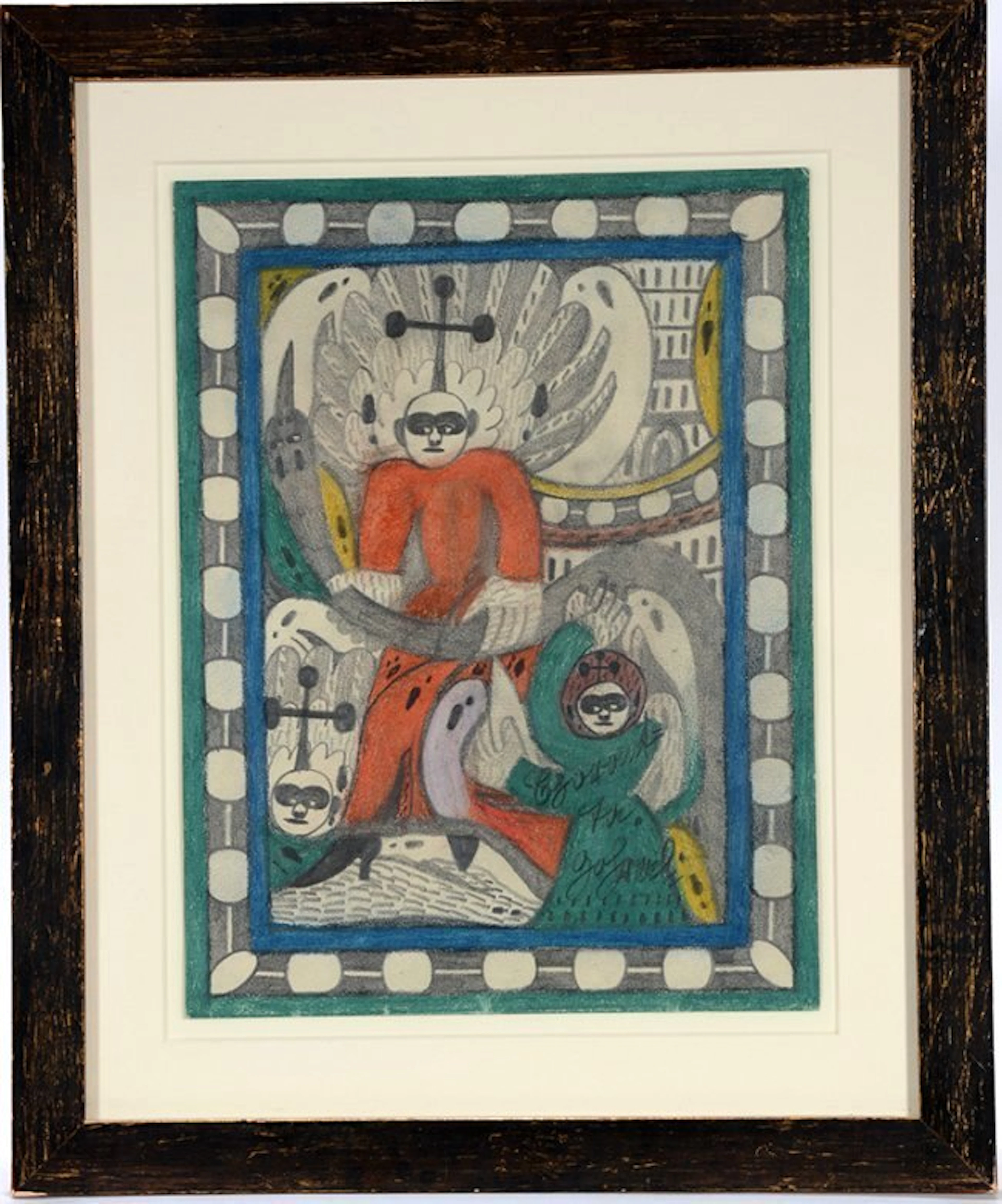 Adolf Wolfli. Untitled (Christ Figure With Serpent).
