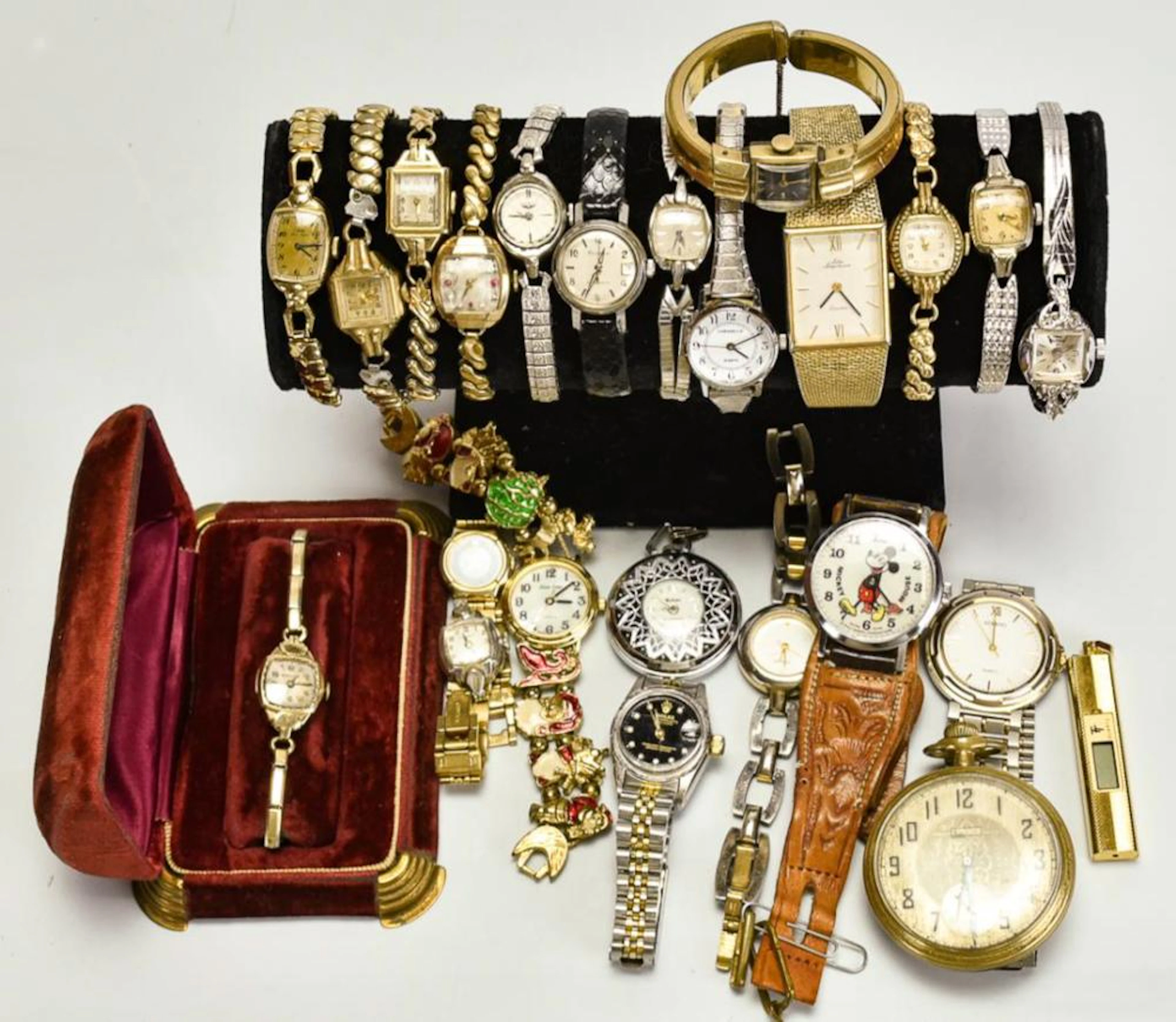 Elgin Pocket Watch & 23 Other Watches