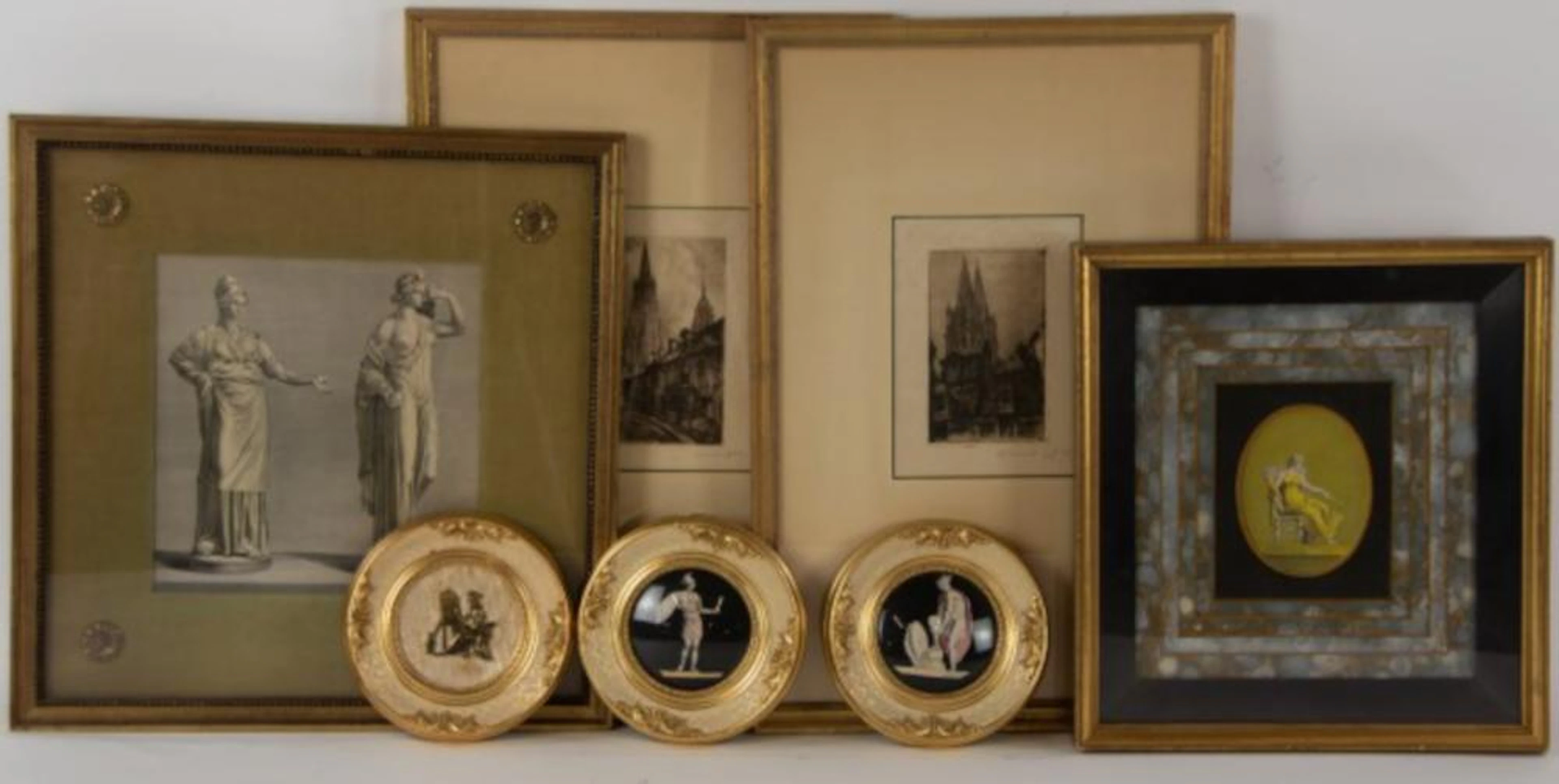 Seven Pcs. Decorative Framed Artwork