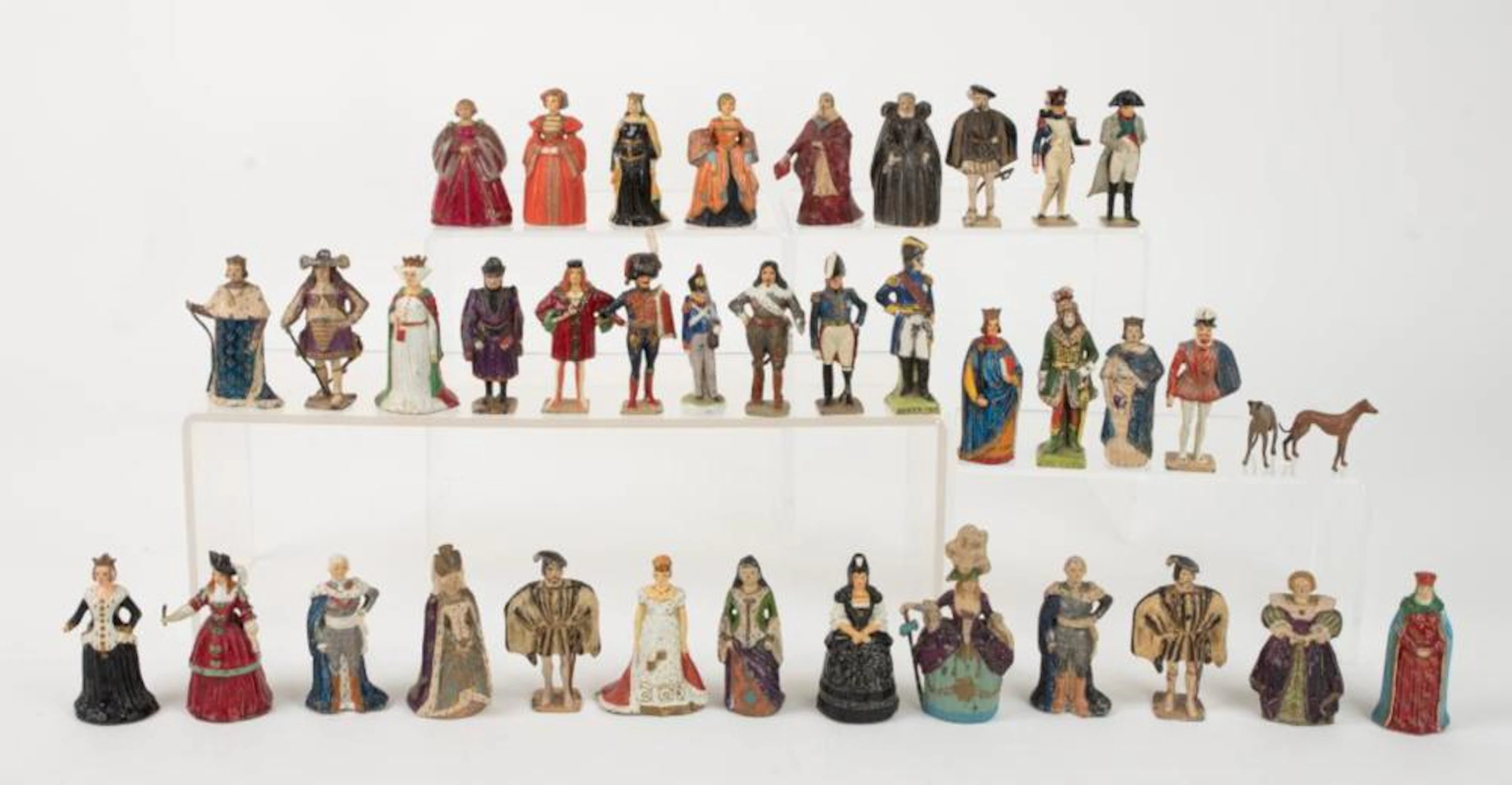 38 Miniature Lead, Metal, Porcelain Figures