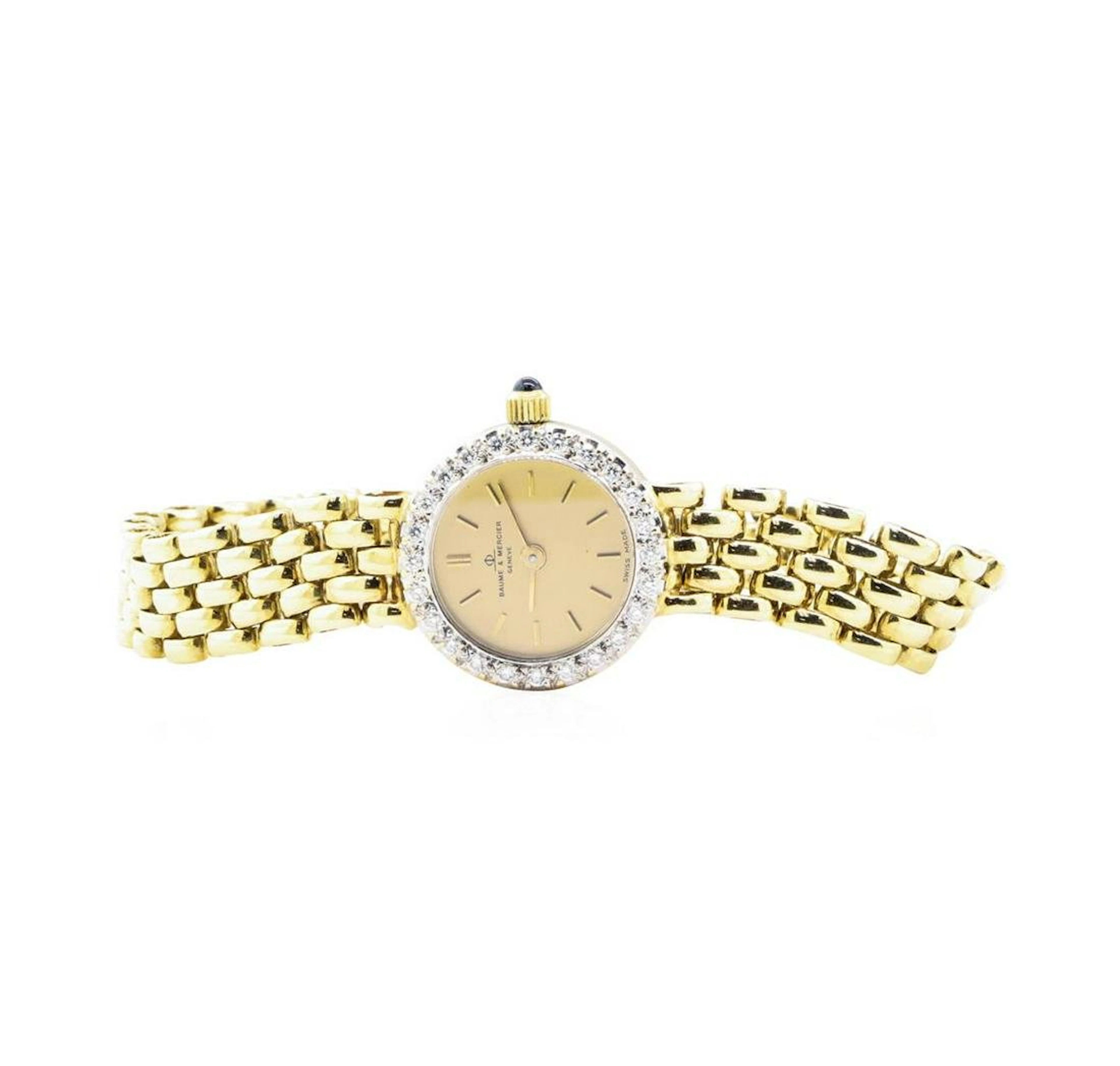 0.19 ctw Diamond-set Baume-Mercier Wrist Watch - 14KT