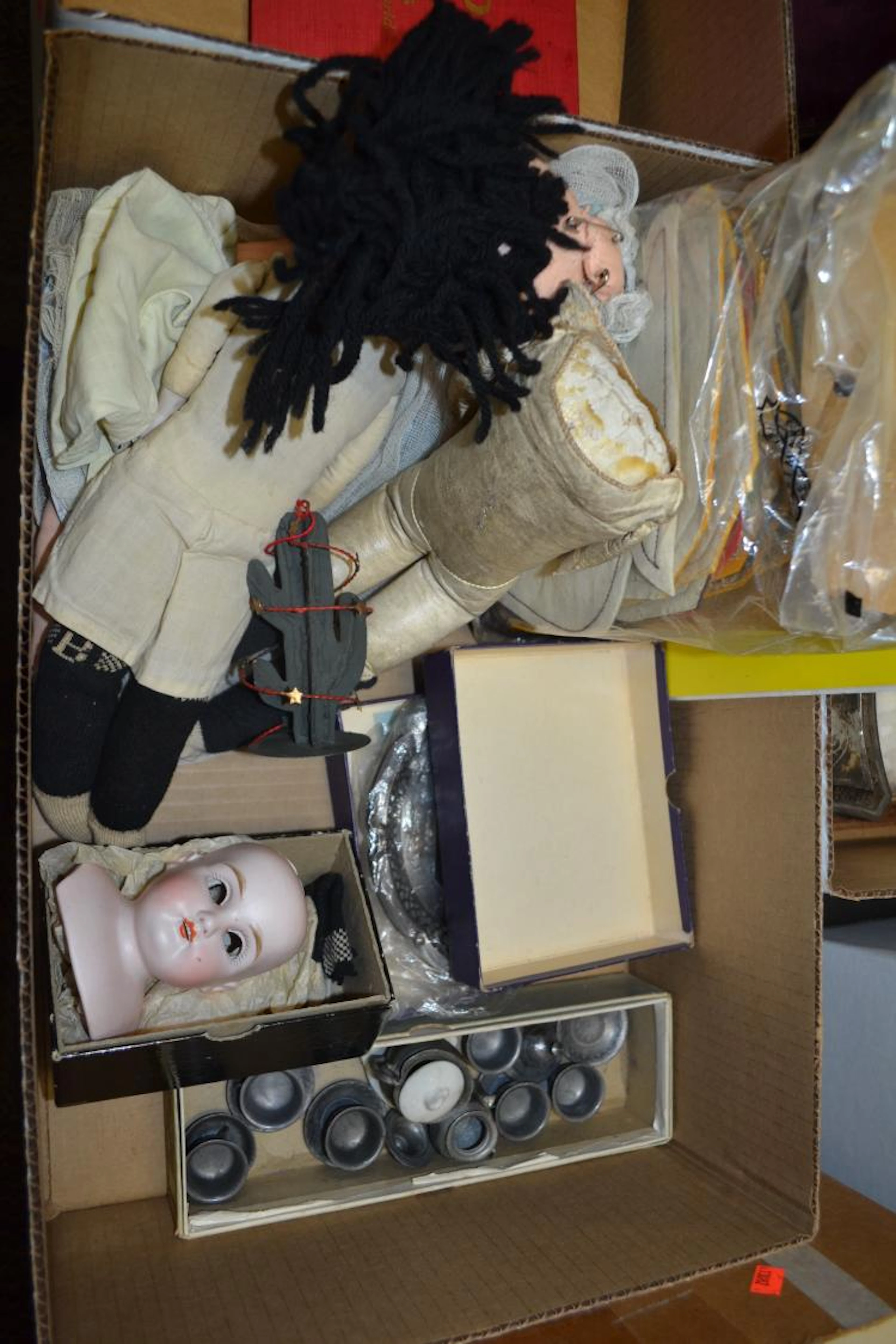 Antique Porcelain And Leather Dolls Vintage Letterman Jacket Letters And More
