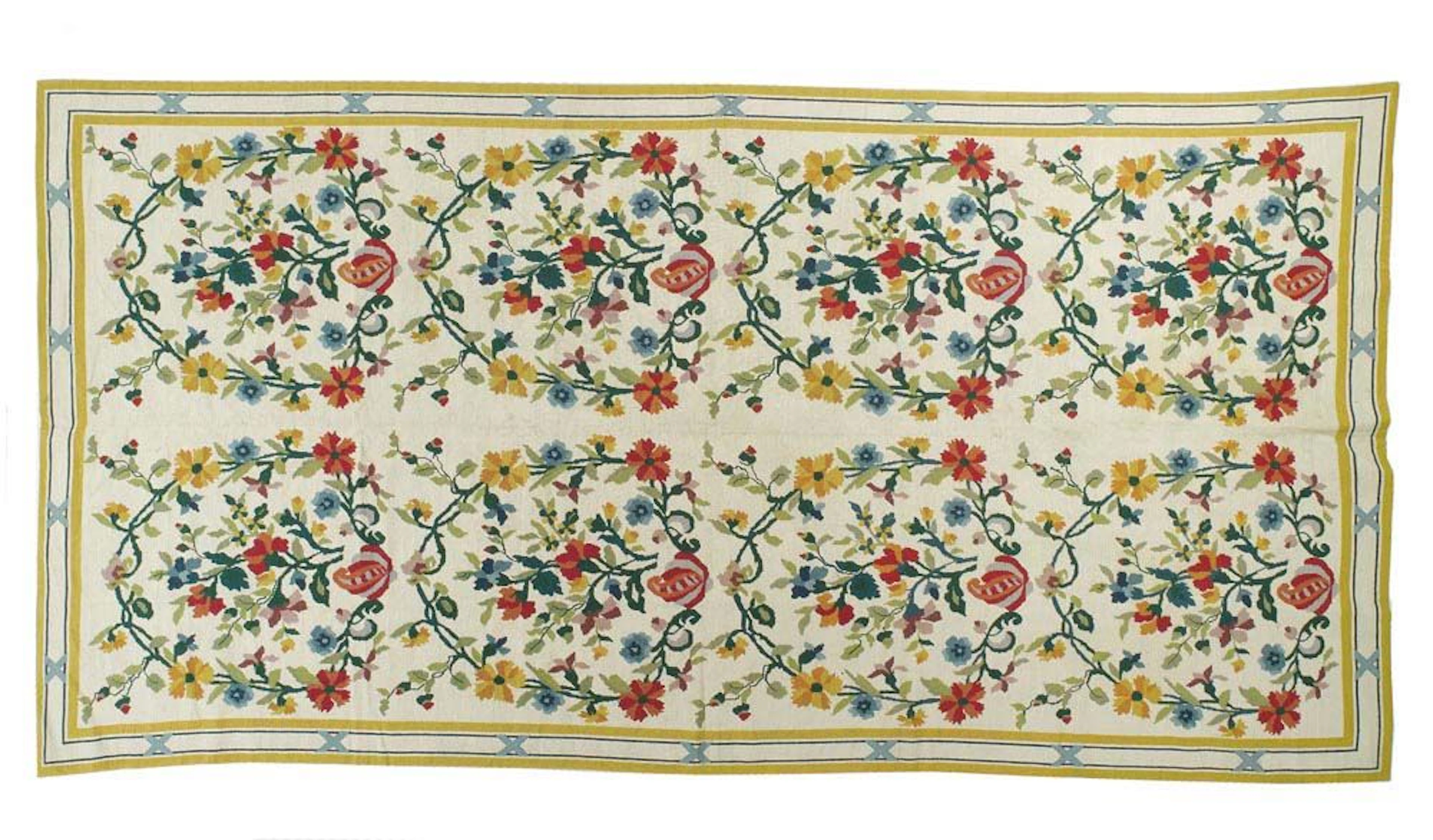 AUBUSSON "Petit-point" Teppich, alt.