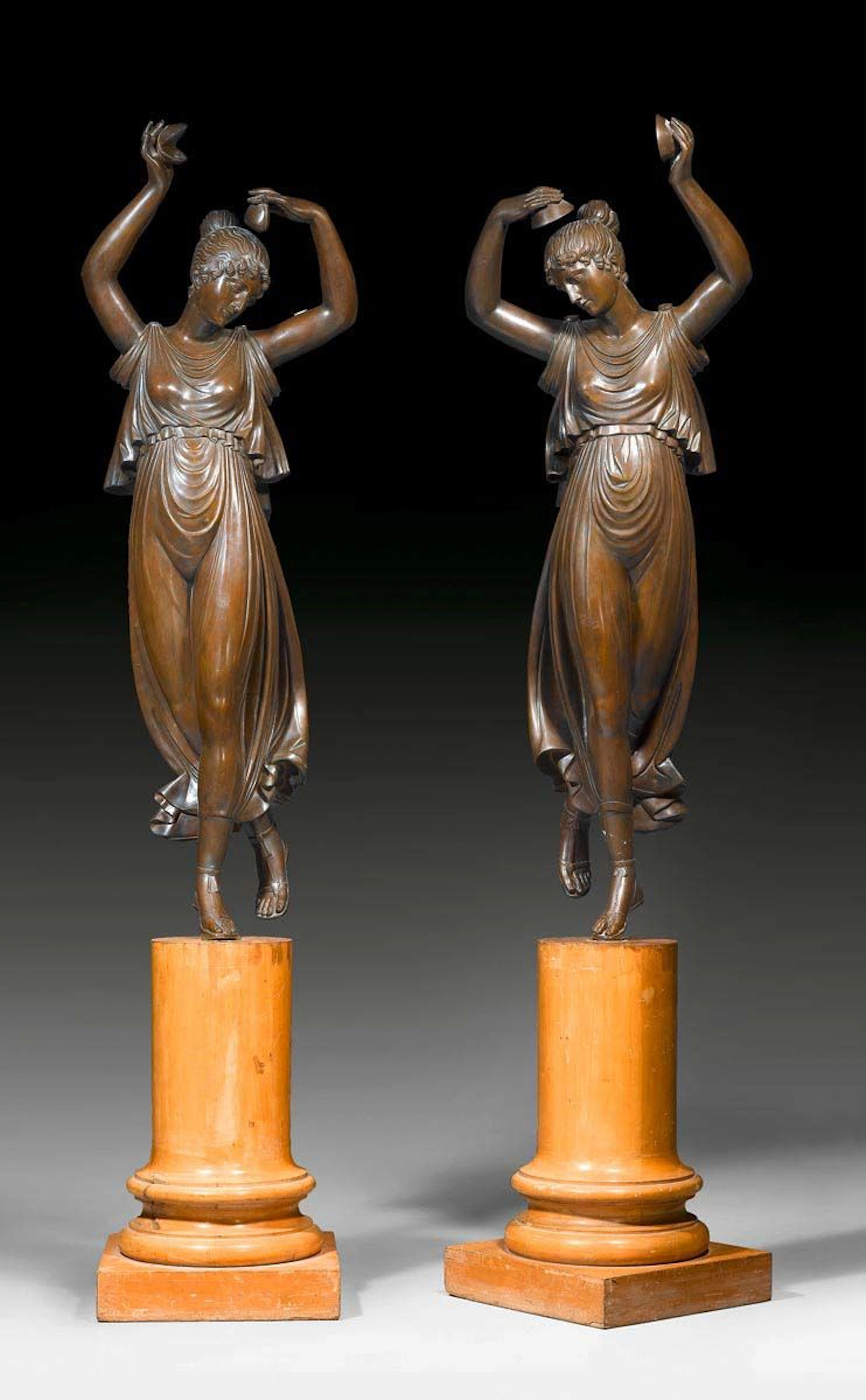 1 PAAR BRONZEFIGUREN "LES DANSEUSES"