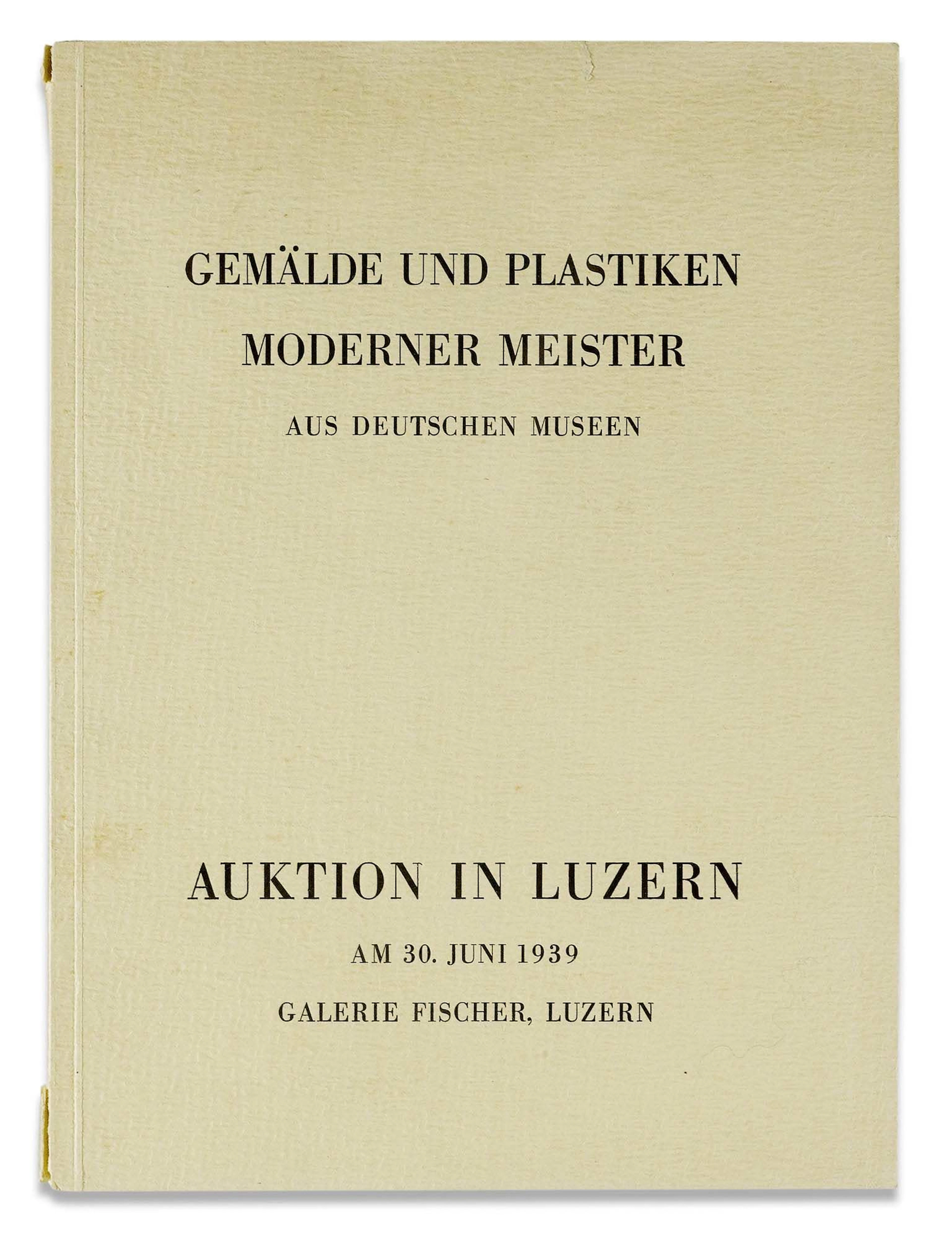 KUNST - ‚Entartete Kunst' - Gemälde und Plastiken moderner Meister