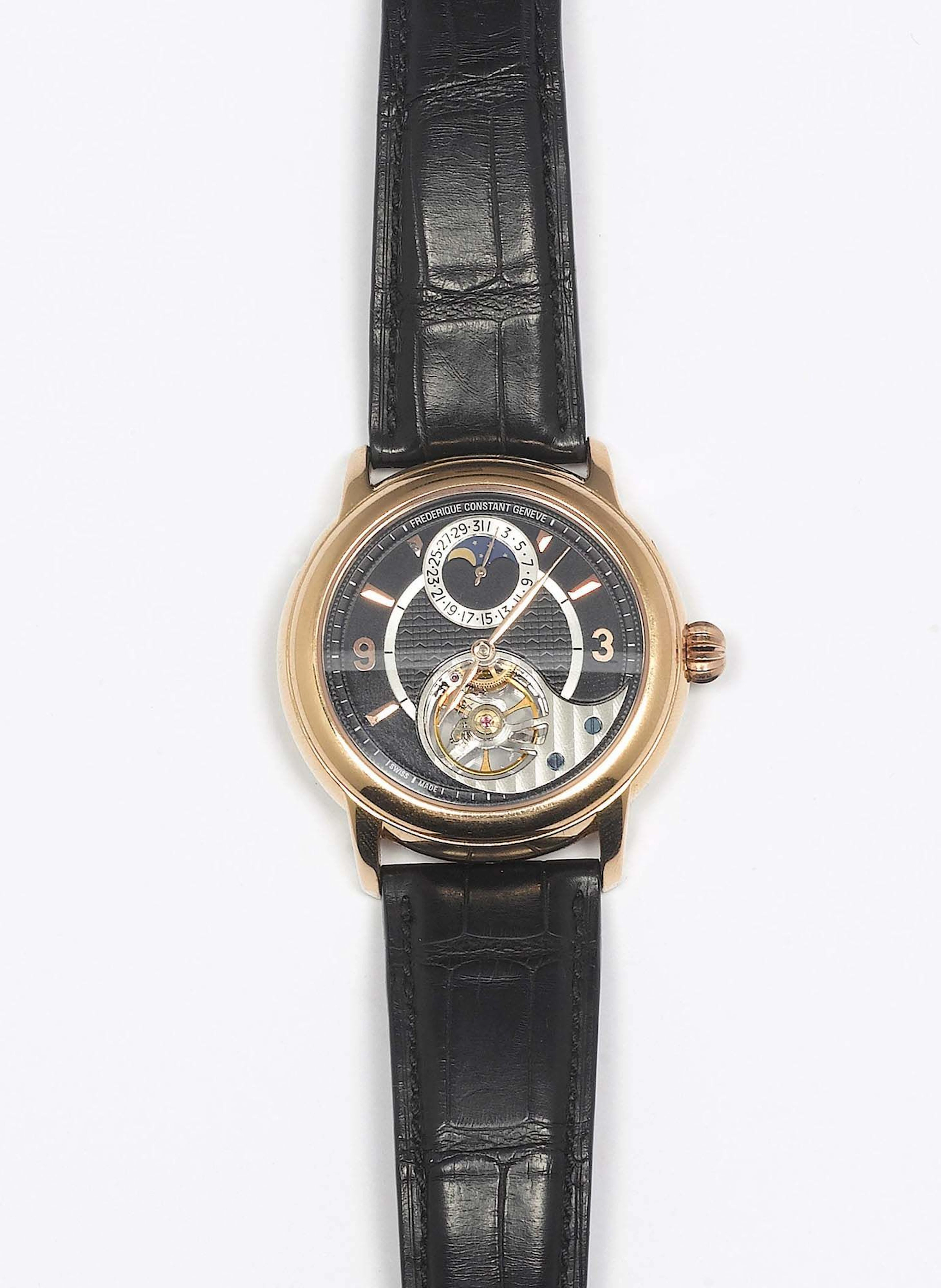 ARMBANDUHR, AUTOMATIC MIT DATUM UND MONDPHASE, FREDERIQUE CONSTANT, HBM, 2008.