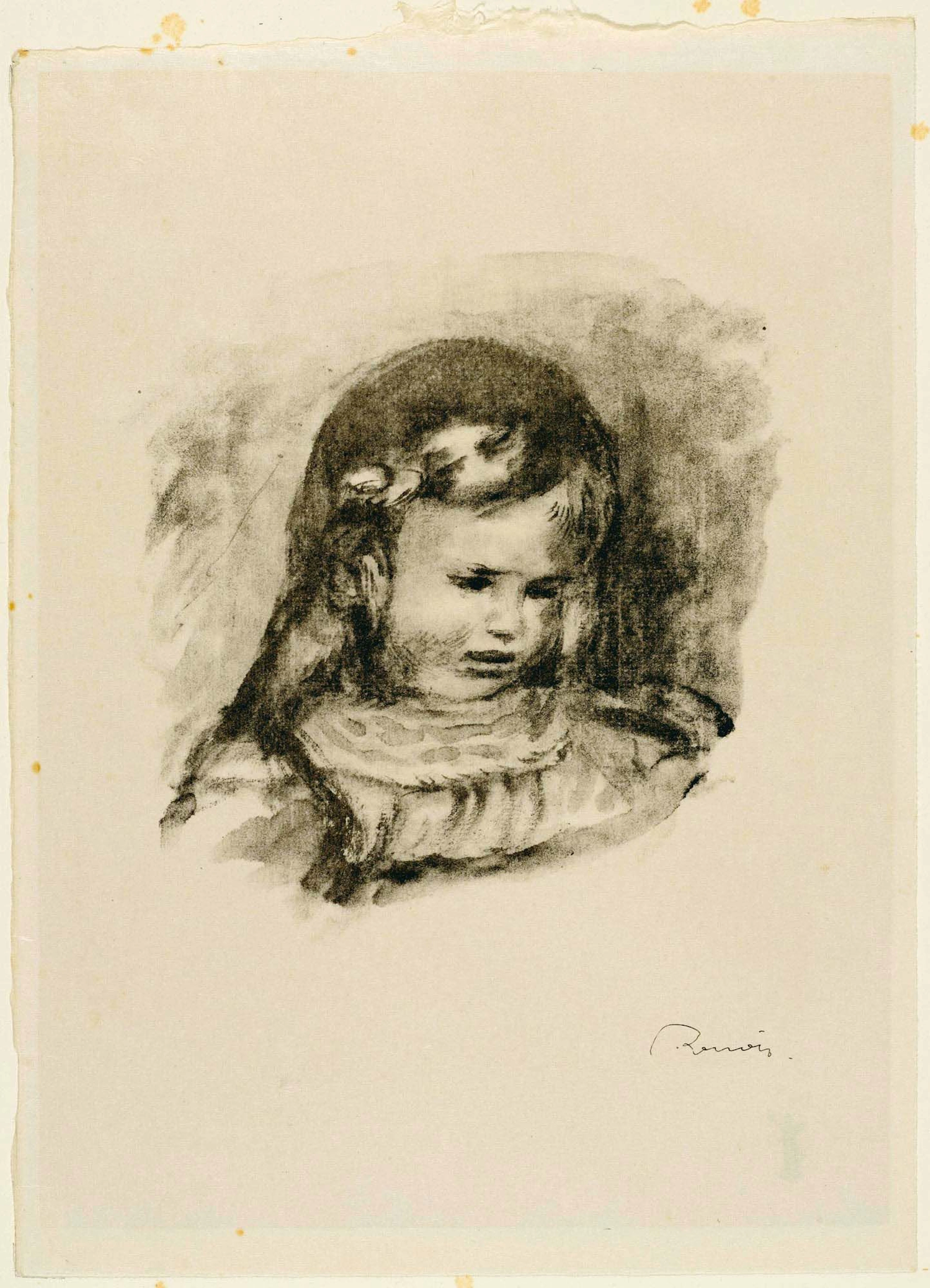 Claude Renoir, la tete baissée. 1904.