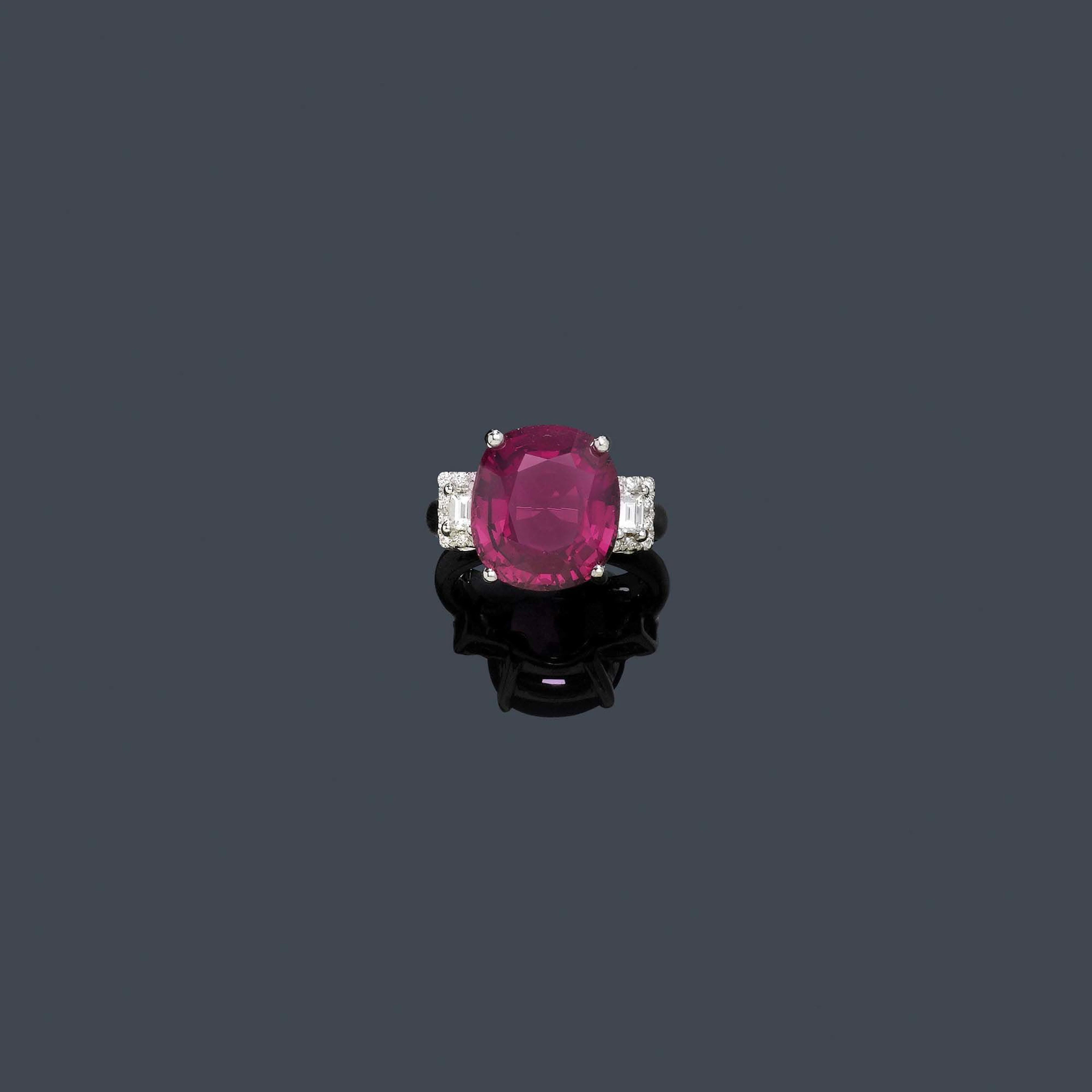 GRANAT-DIAMANT-RING.