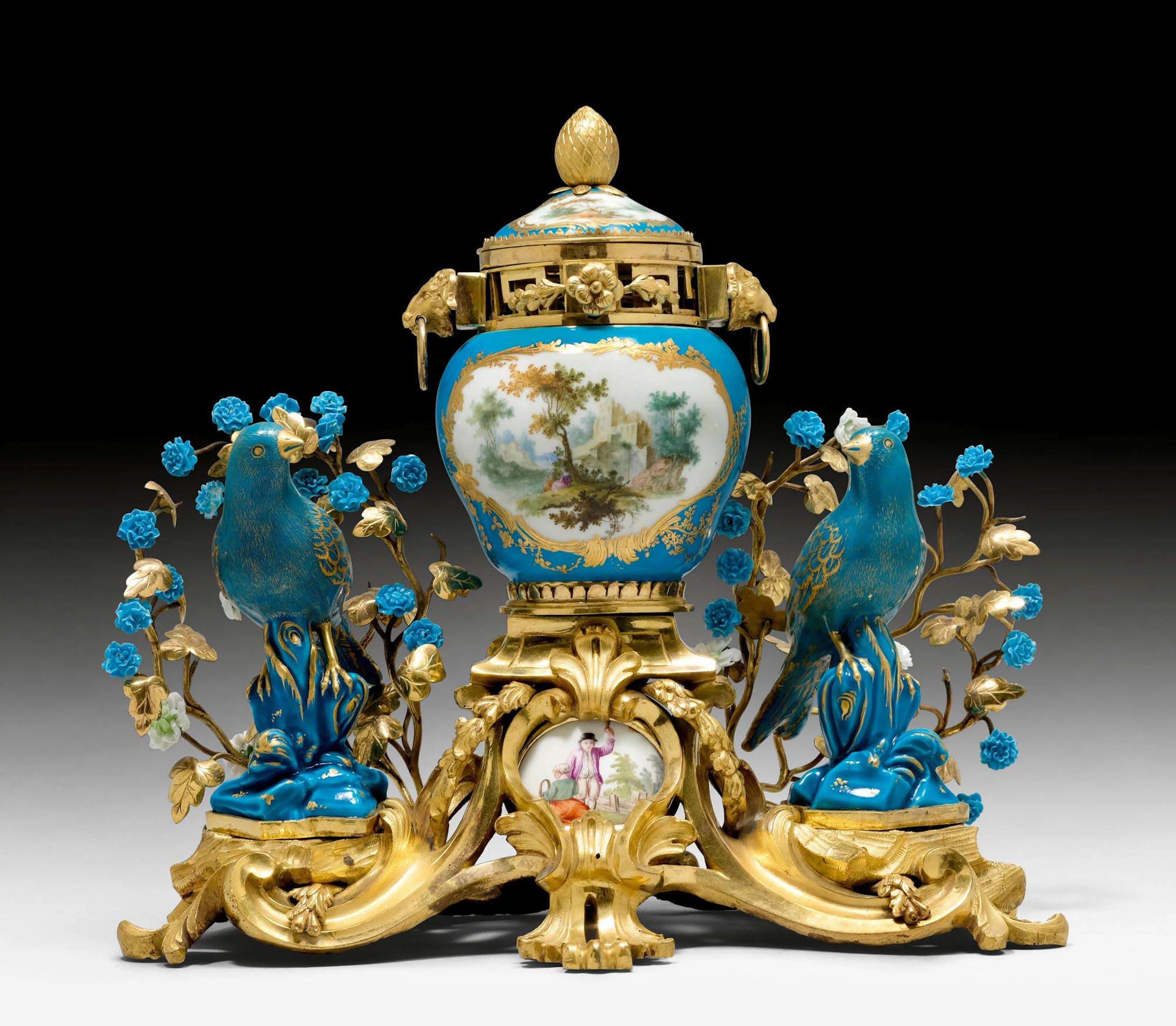 POTPOURRI-VASE "AUX OISEAUX"