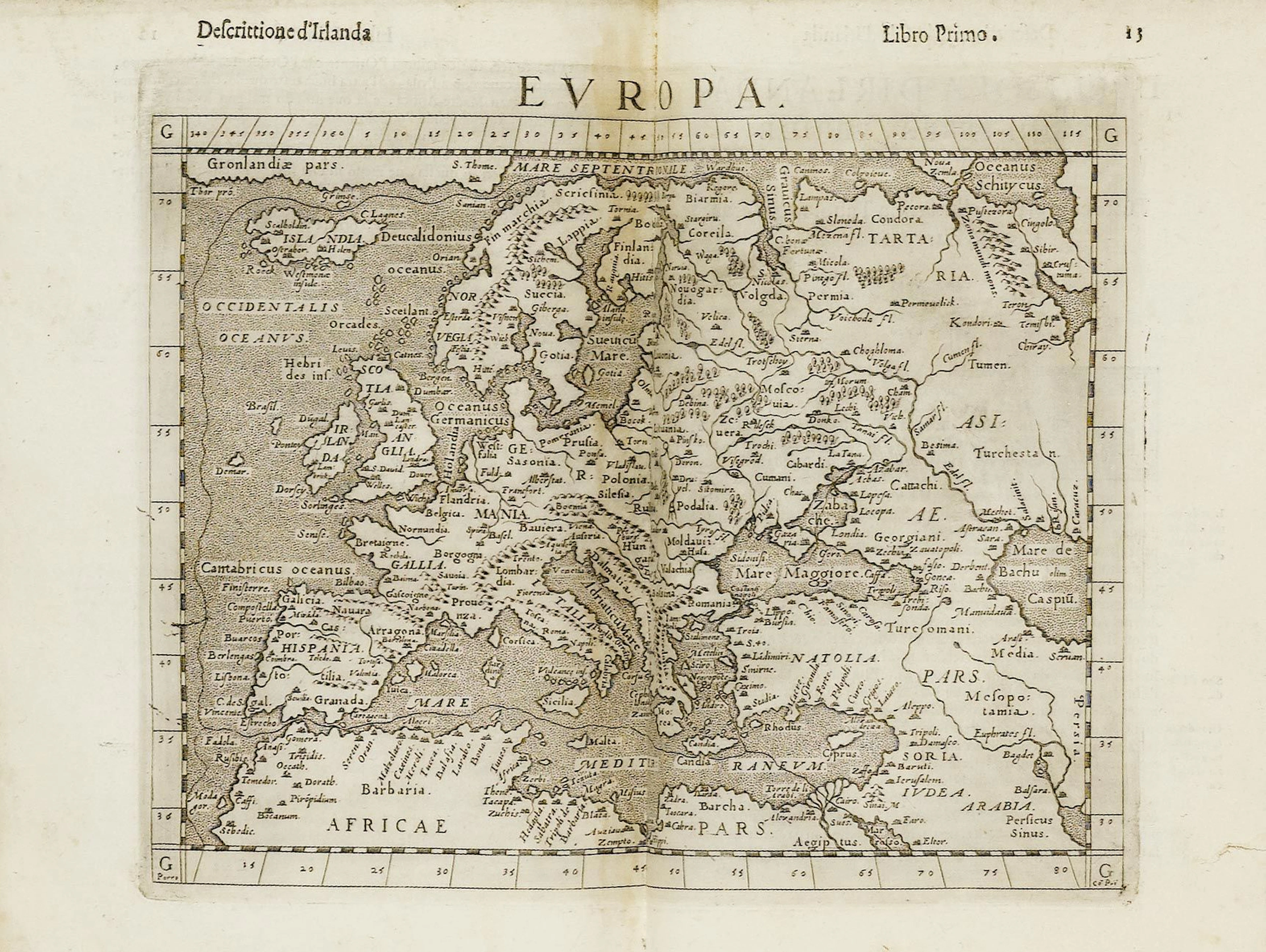 ATLANTEN - Ptolemaeus, Claudius. Geografia. Tradotta da G. Ruscelli