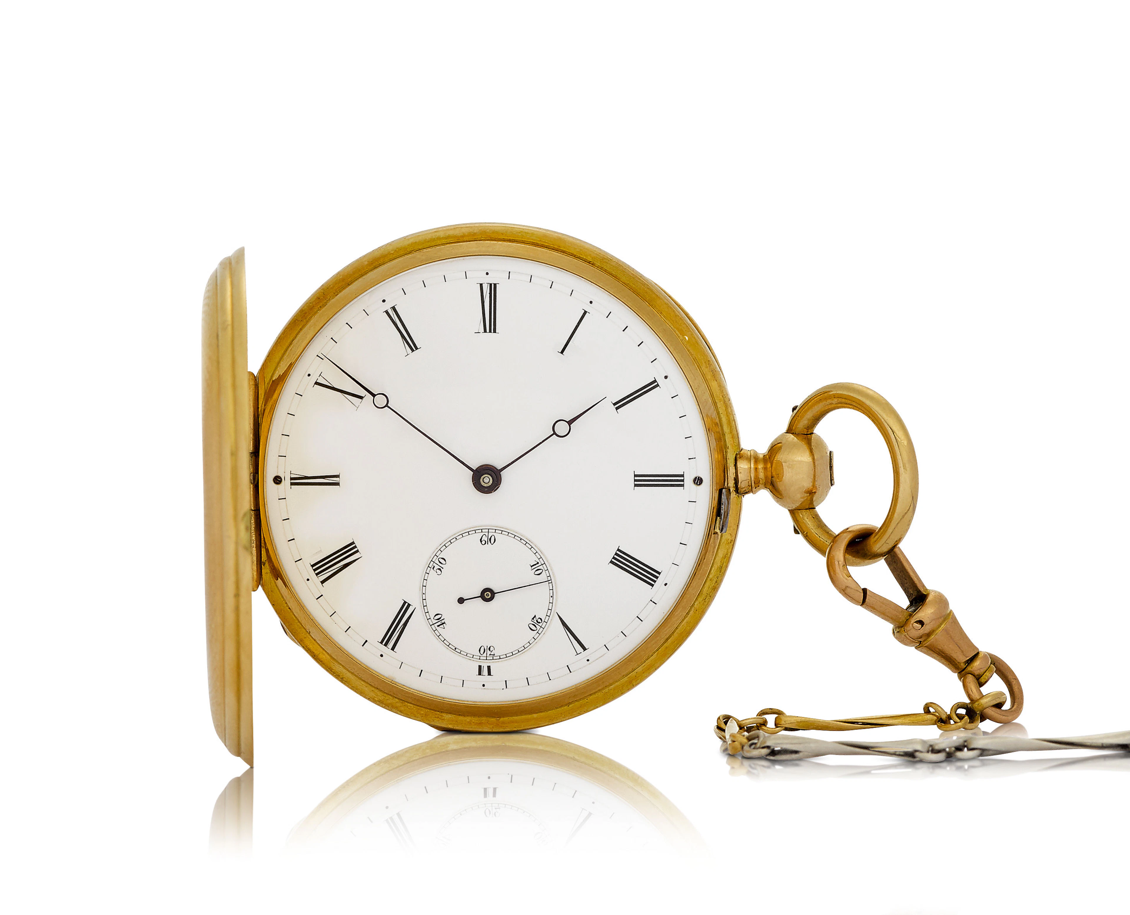 Aussergewöhnlich gut erhaltene Savonnette-Taschenuhr, ca. 1850.