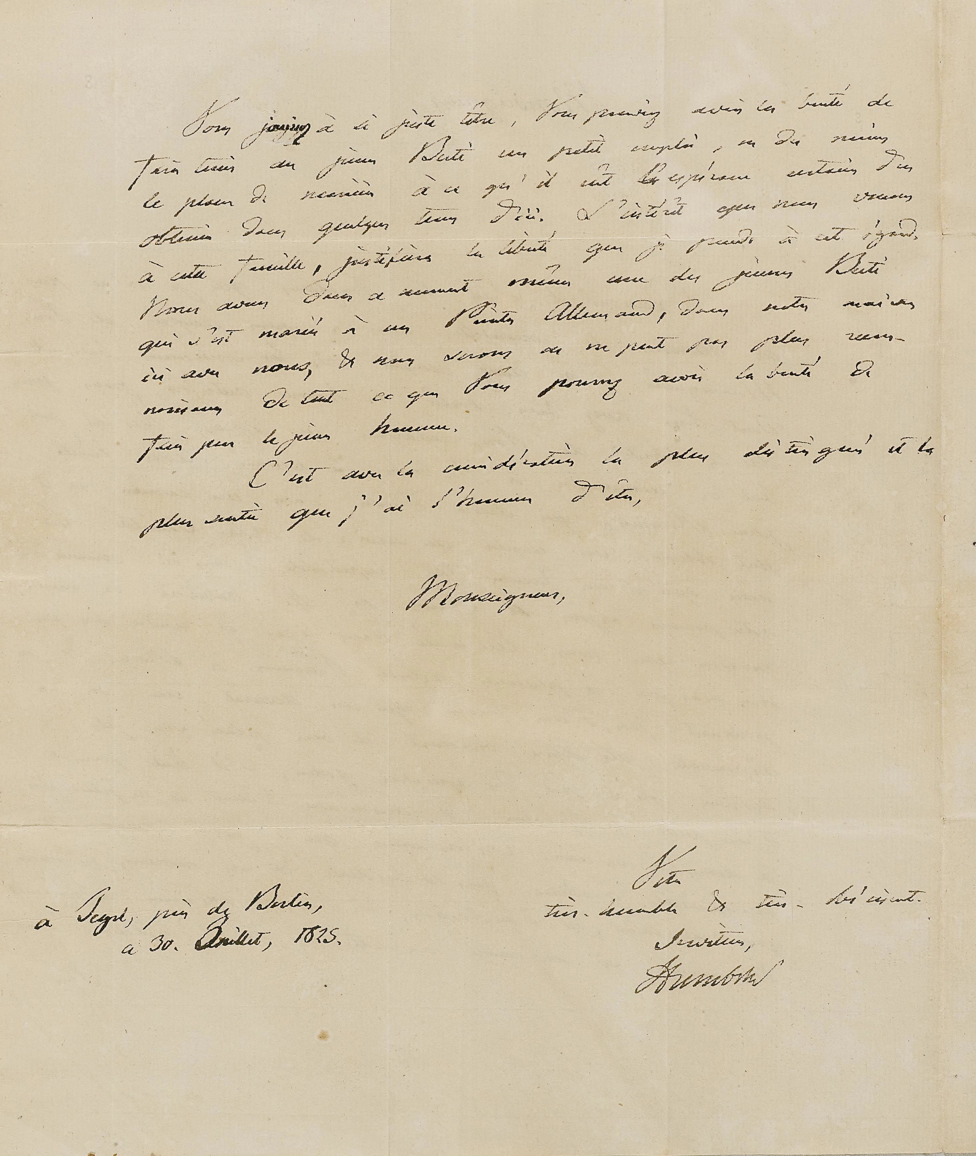 Humboldt, Wilhelm von, Staatsmann und Gelehrter (1767-1835).