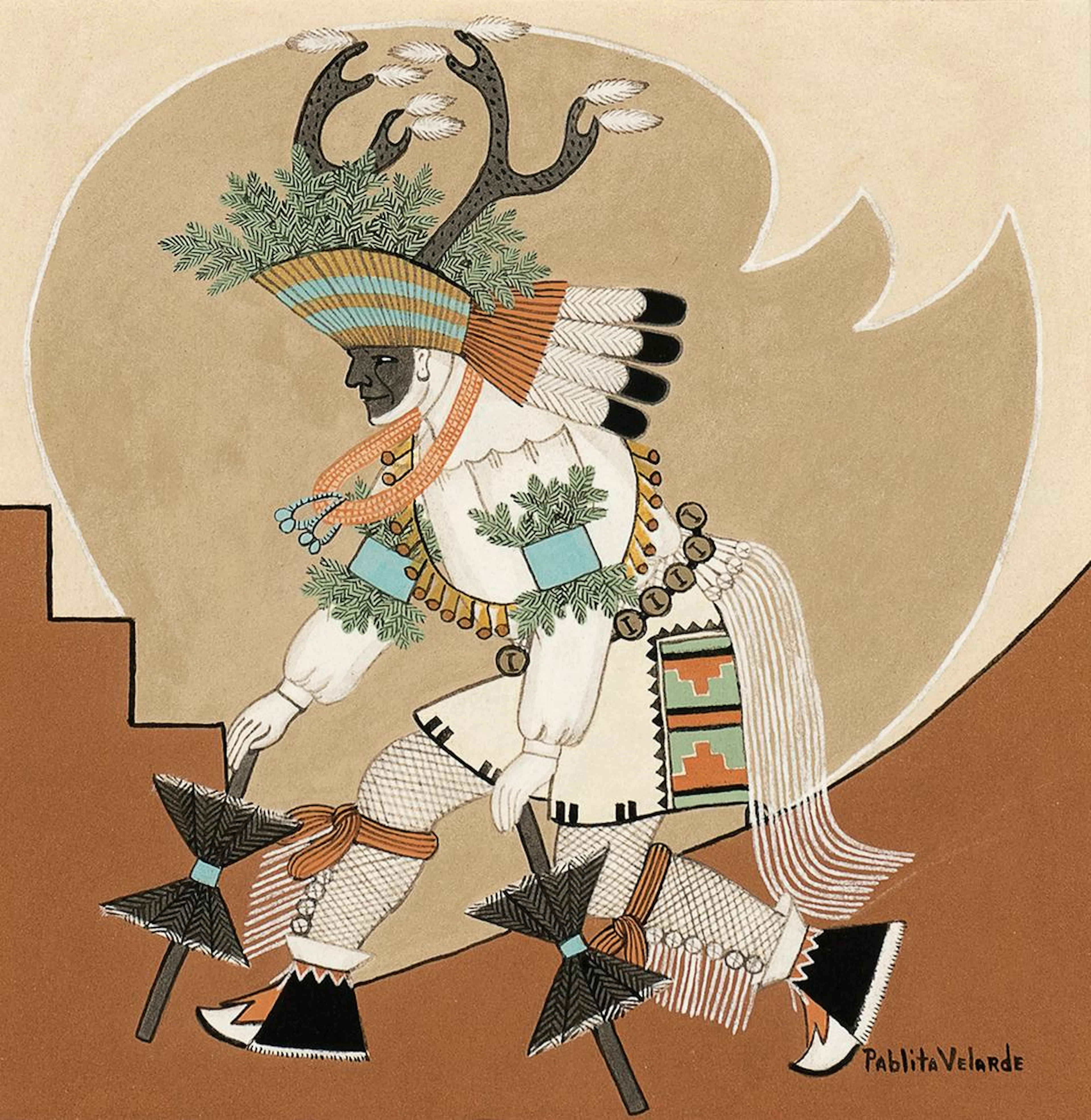 Pablita Velarde (Tse Tsan), Deer Dancer