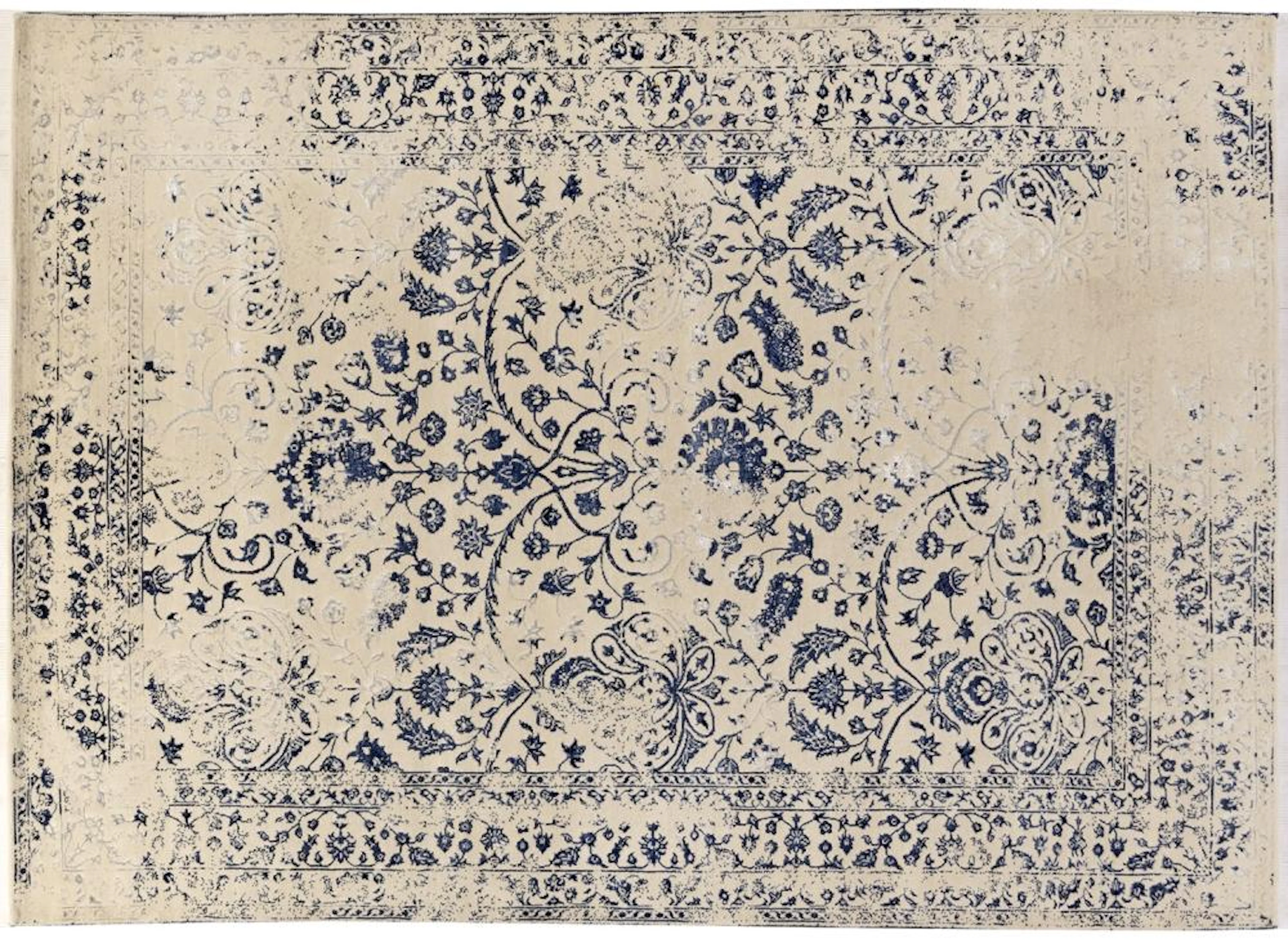Moderner "Täbris" Design-Teppich im Vintage-Stil