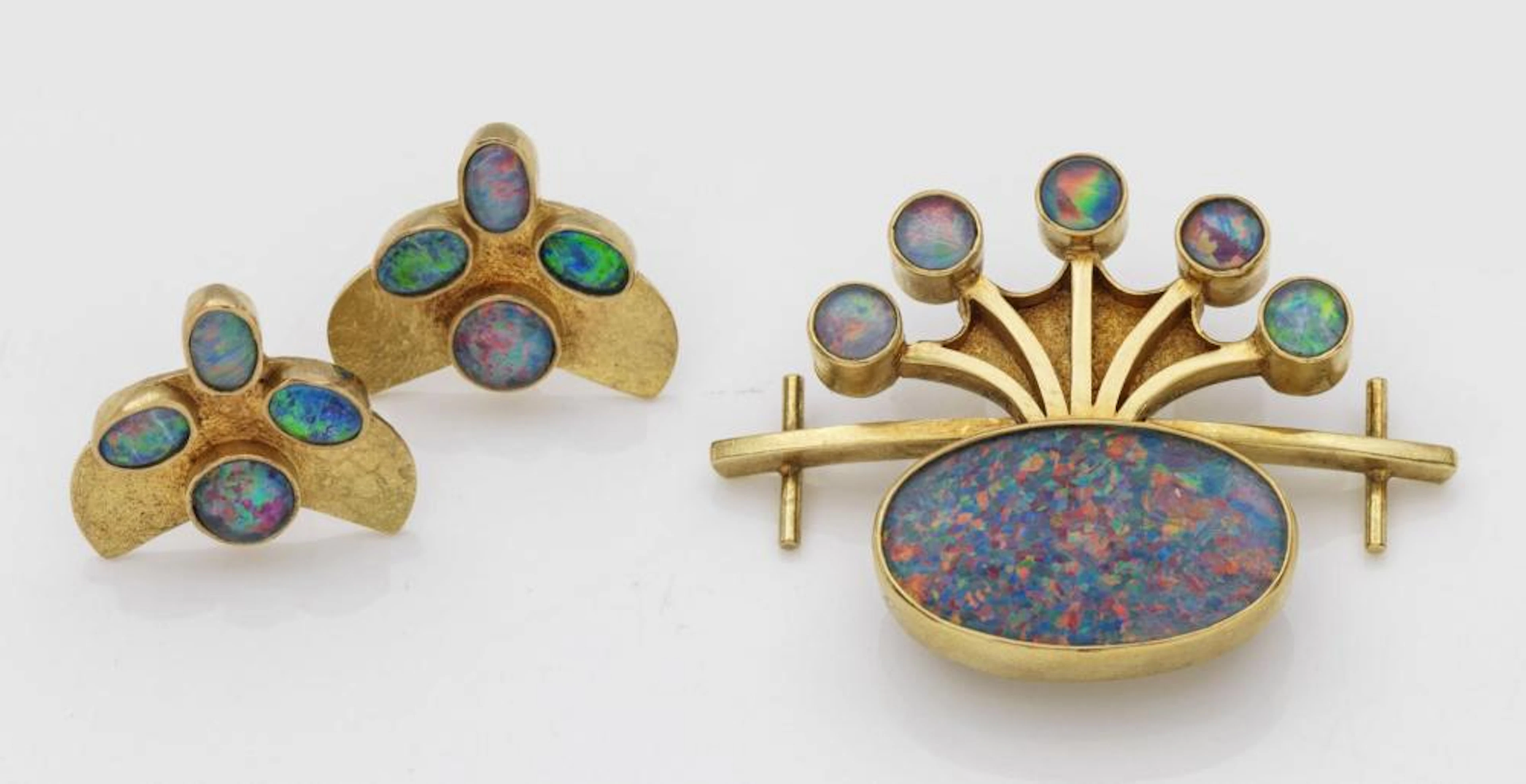 Vintage Opal-Parure von Reinhard Rischke, Göttinge
