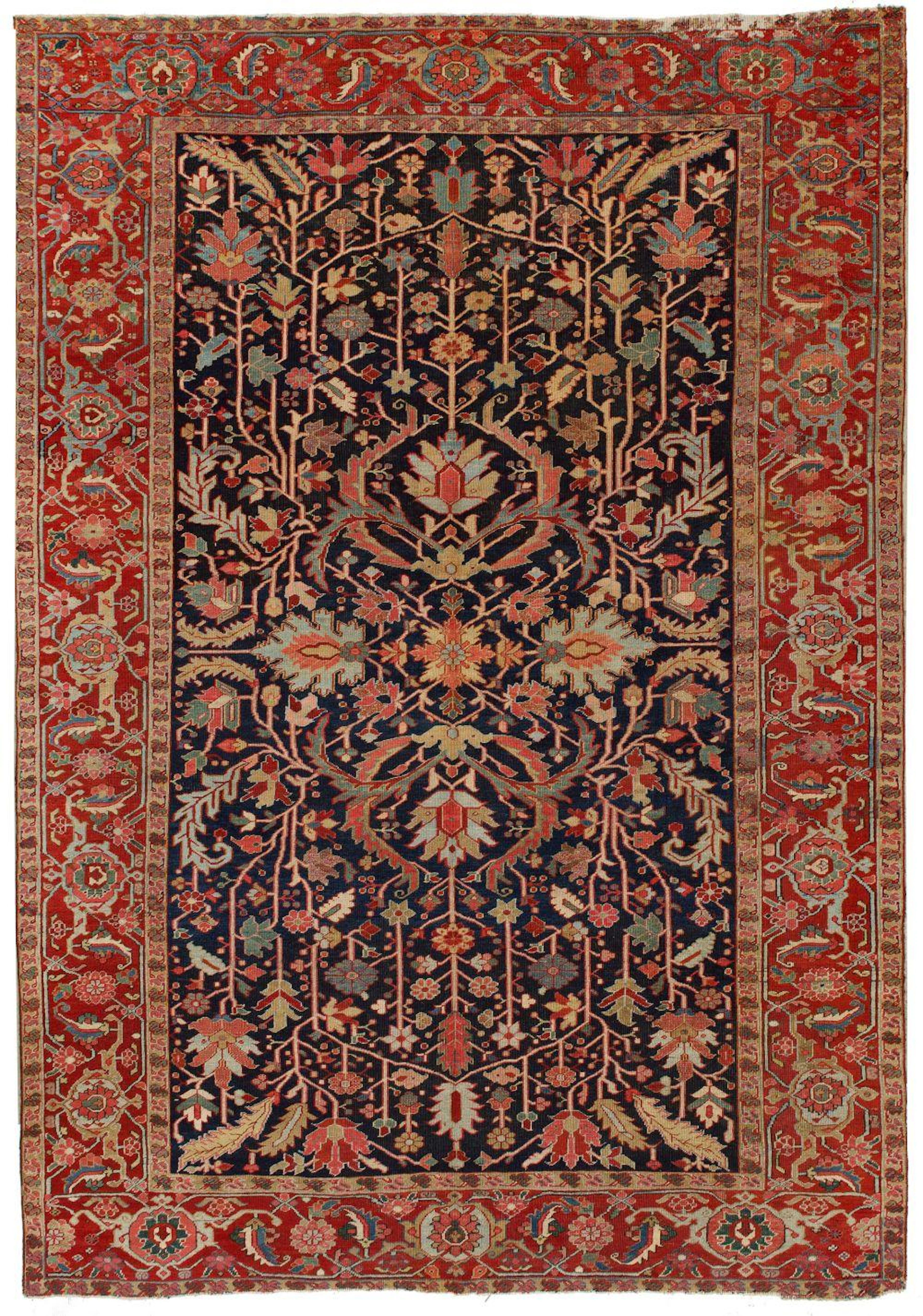 Großer antiker Heriz-Teppich