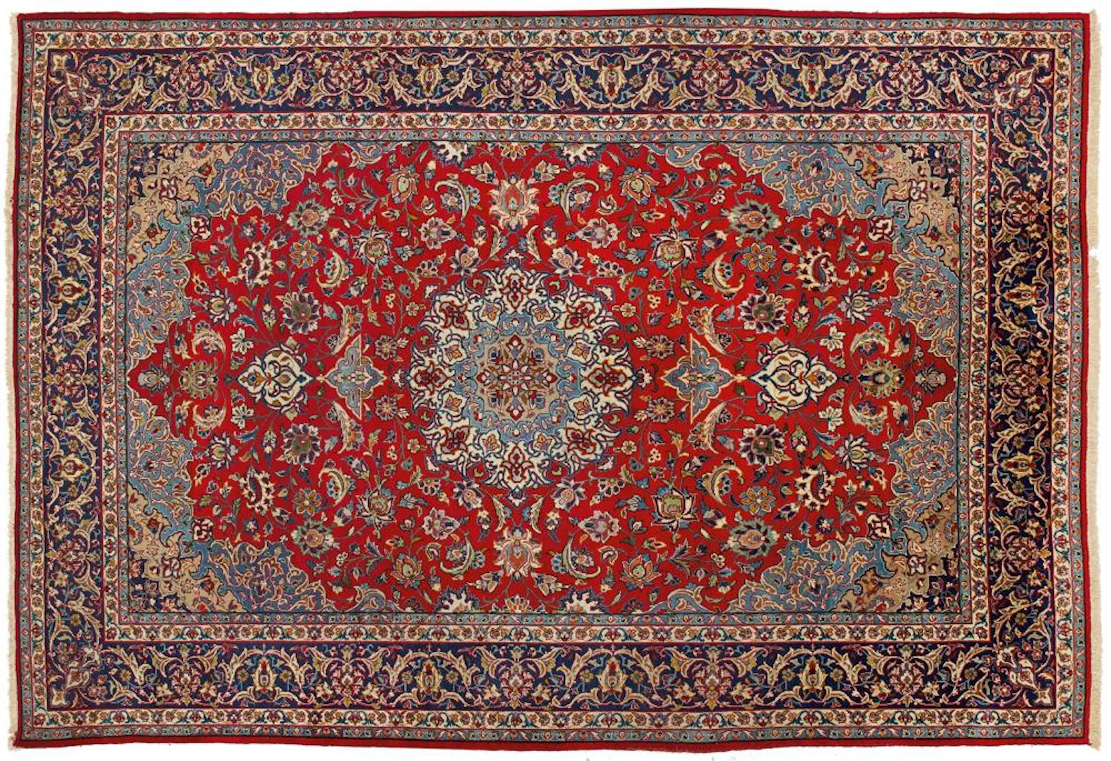 Großer Teppich mit Isfahan-Muster