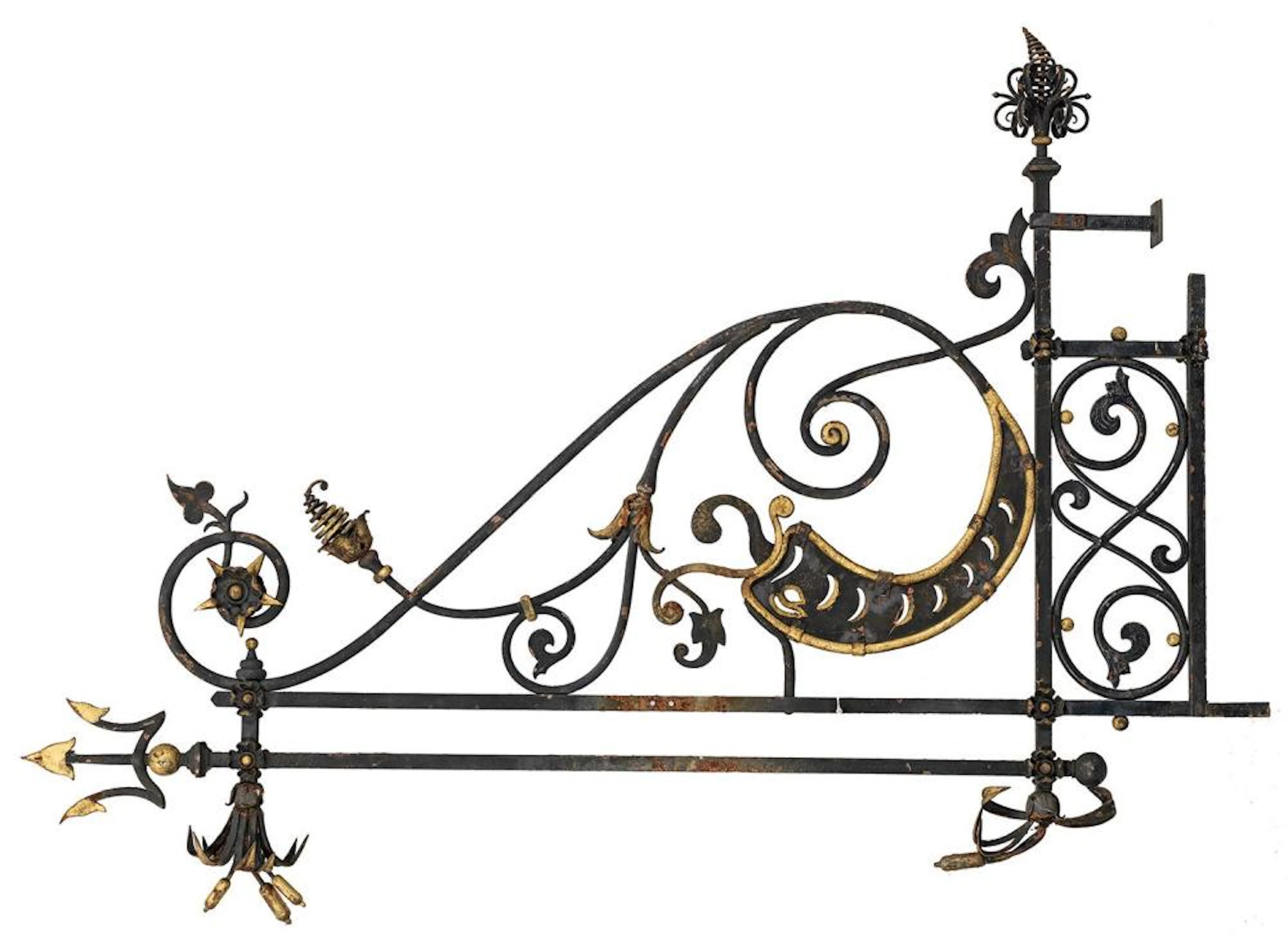 Belle Époque-Außenträger für ein Ladenschild