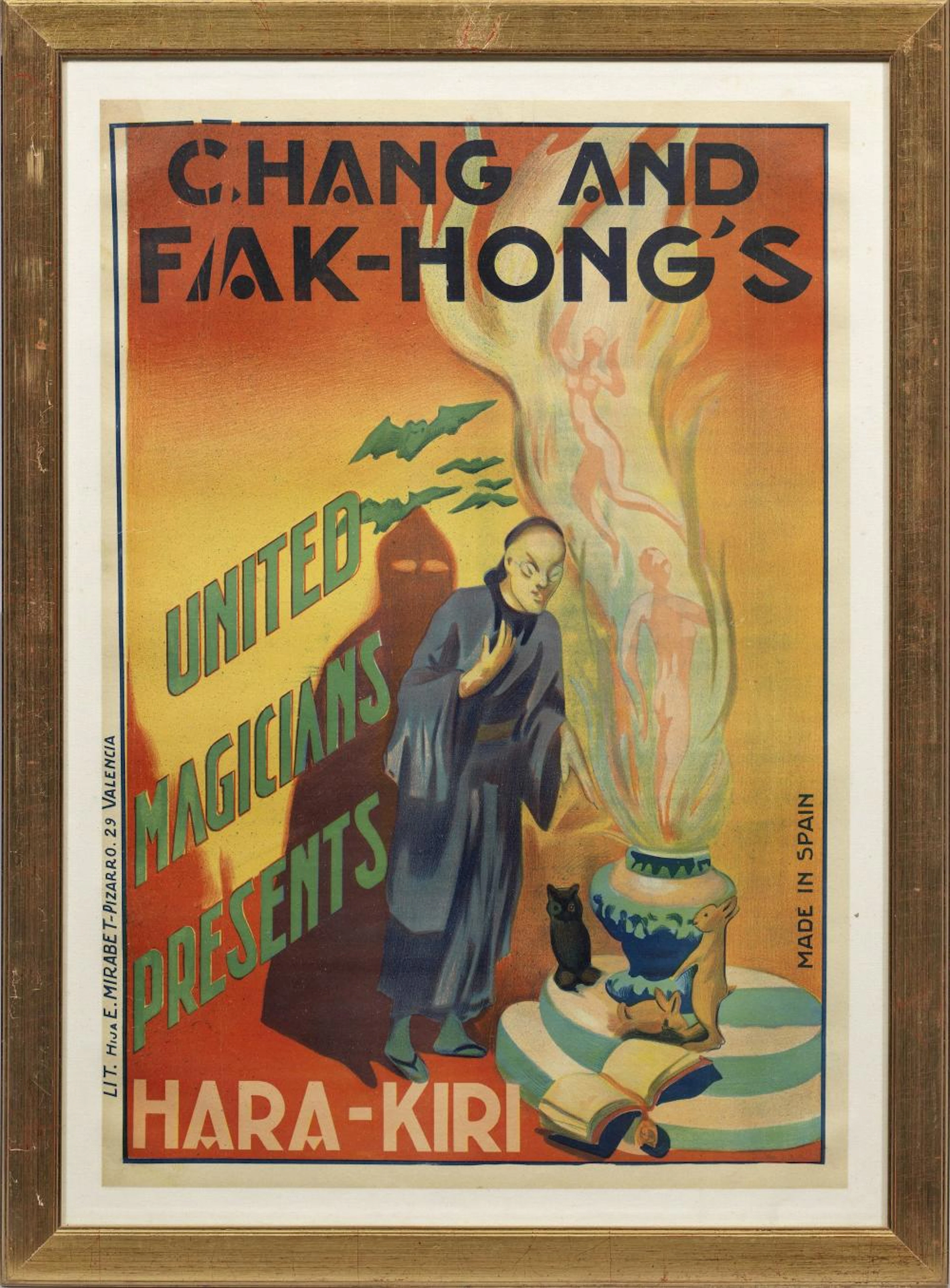 Sammlung von fünf Art Déco-Werbeplakaten für die