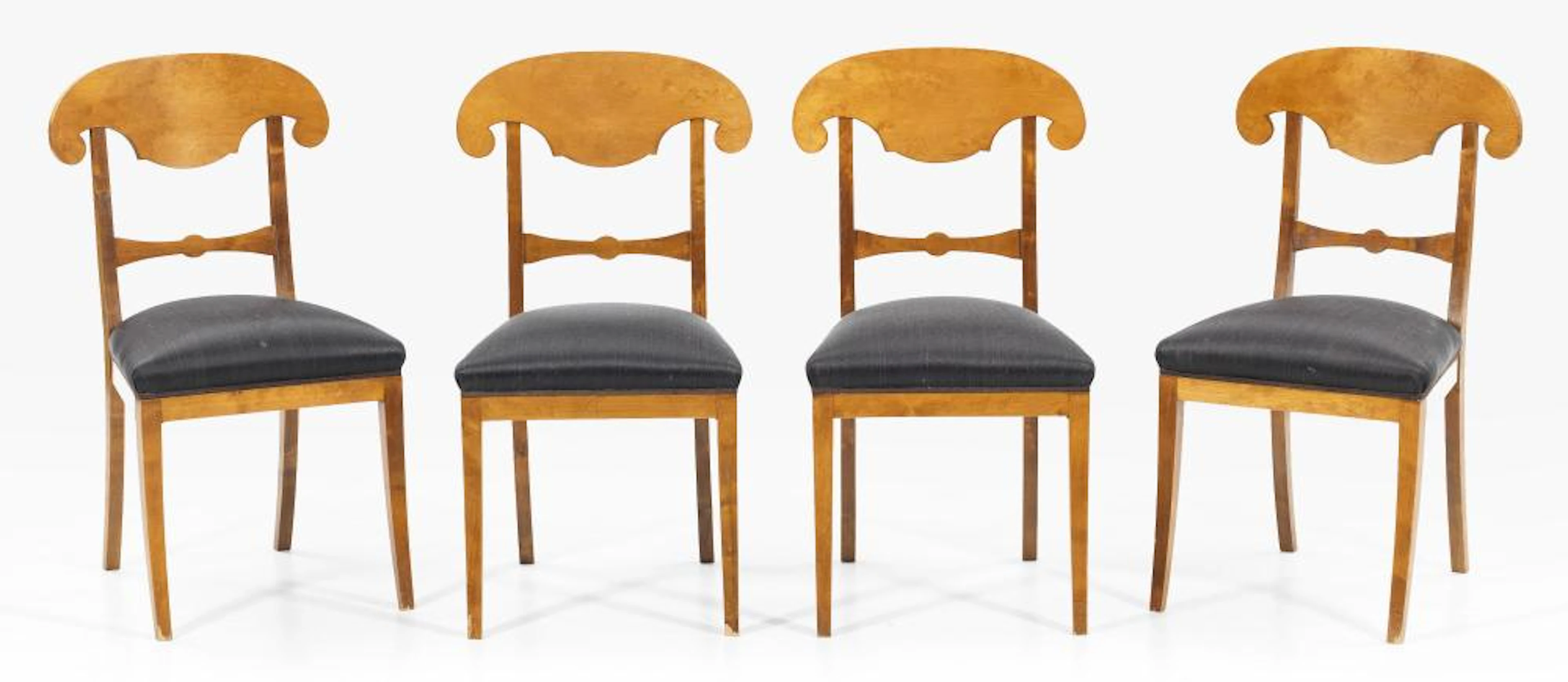 Satz von vier Biedermeier-Stühle