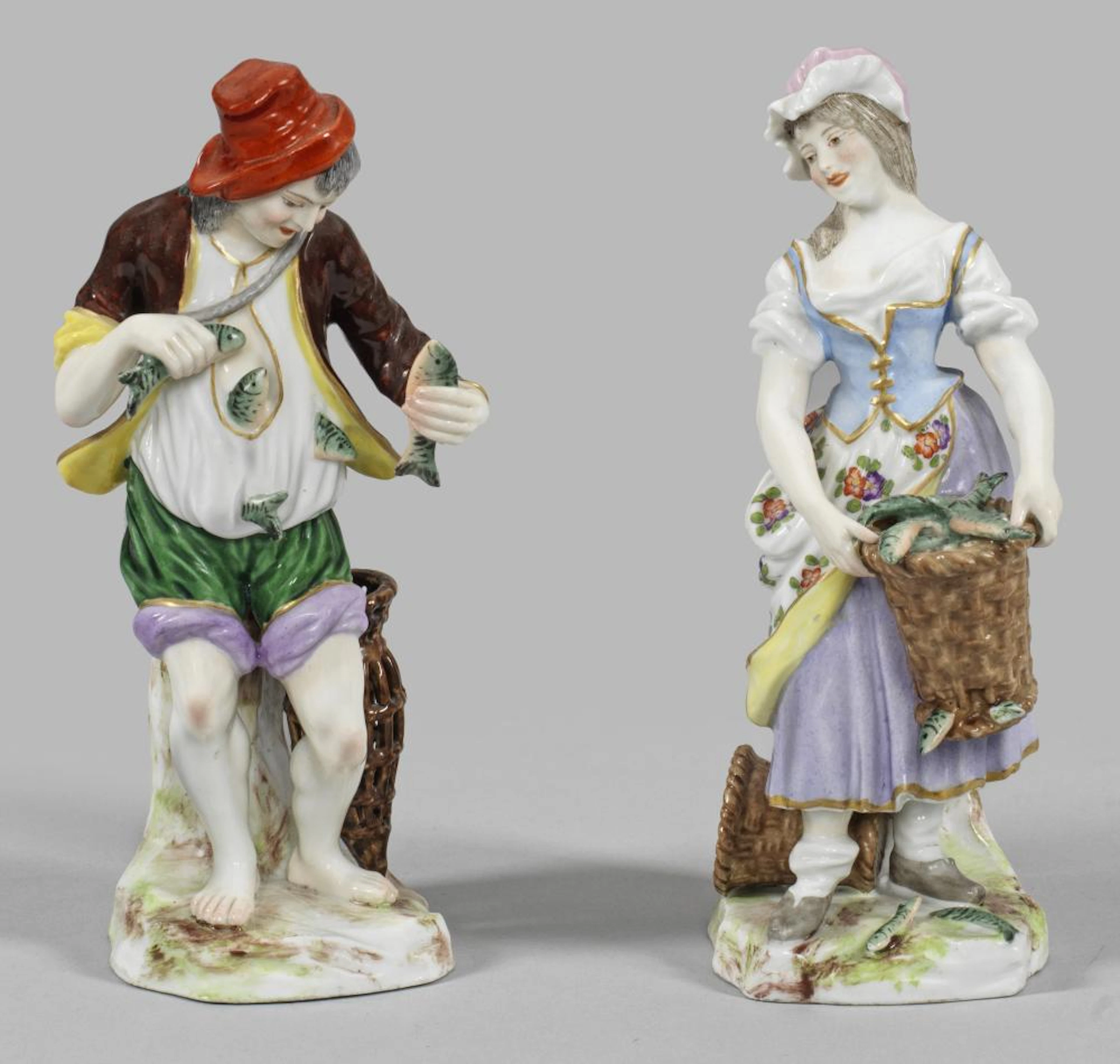 Paar Figuren "Fischer" und "Fischerin"